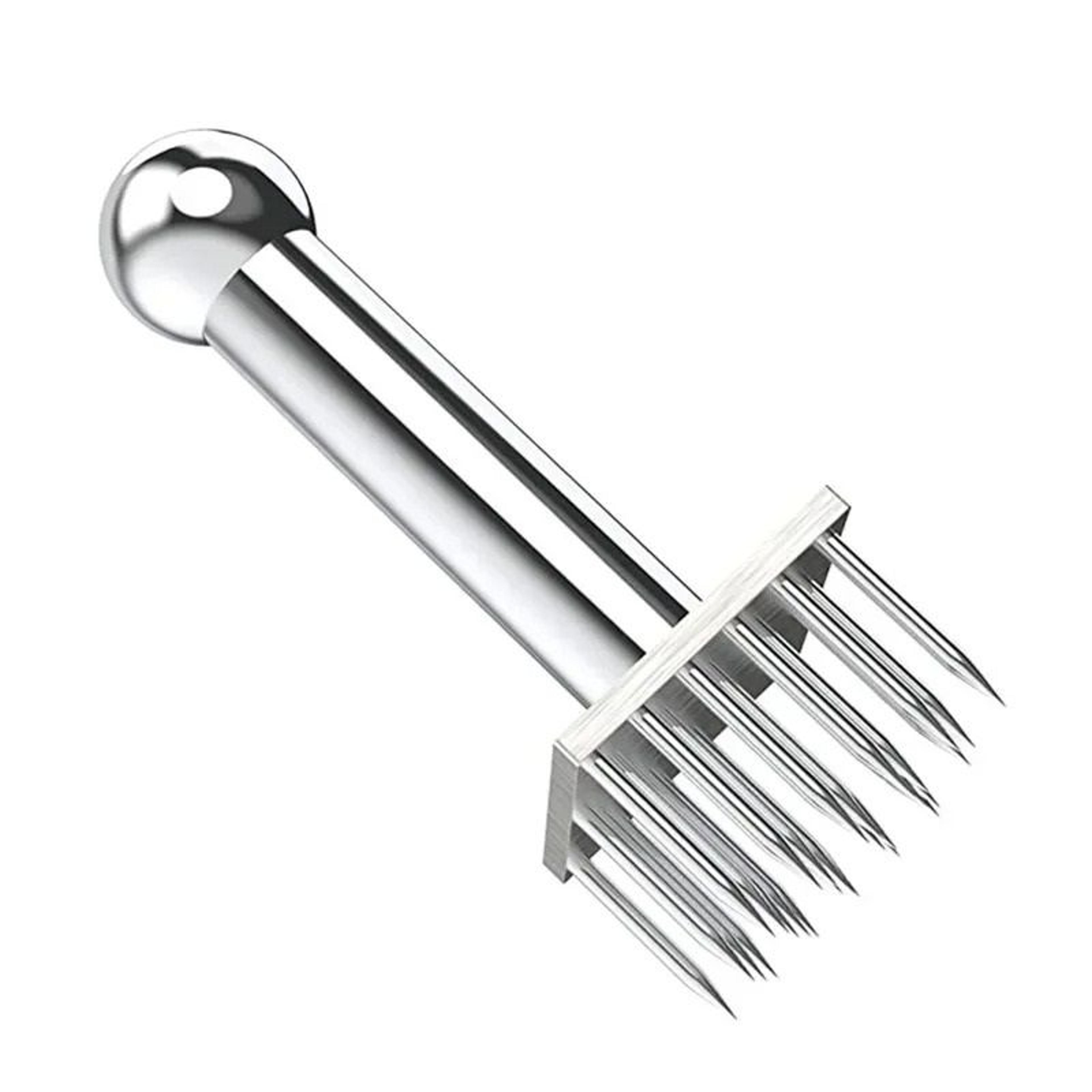 stainless steel meat tenderizer needle with wooden handle