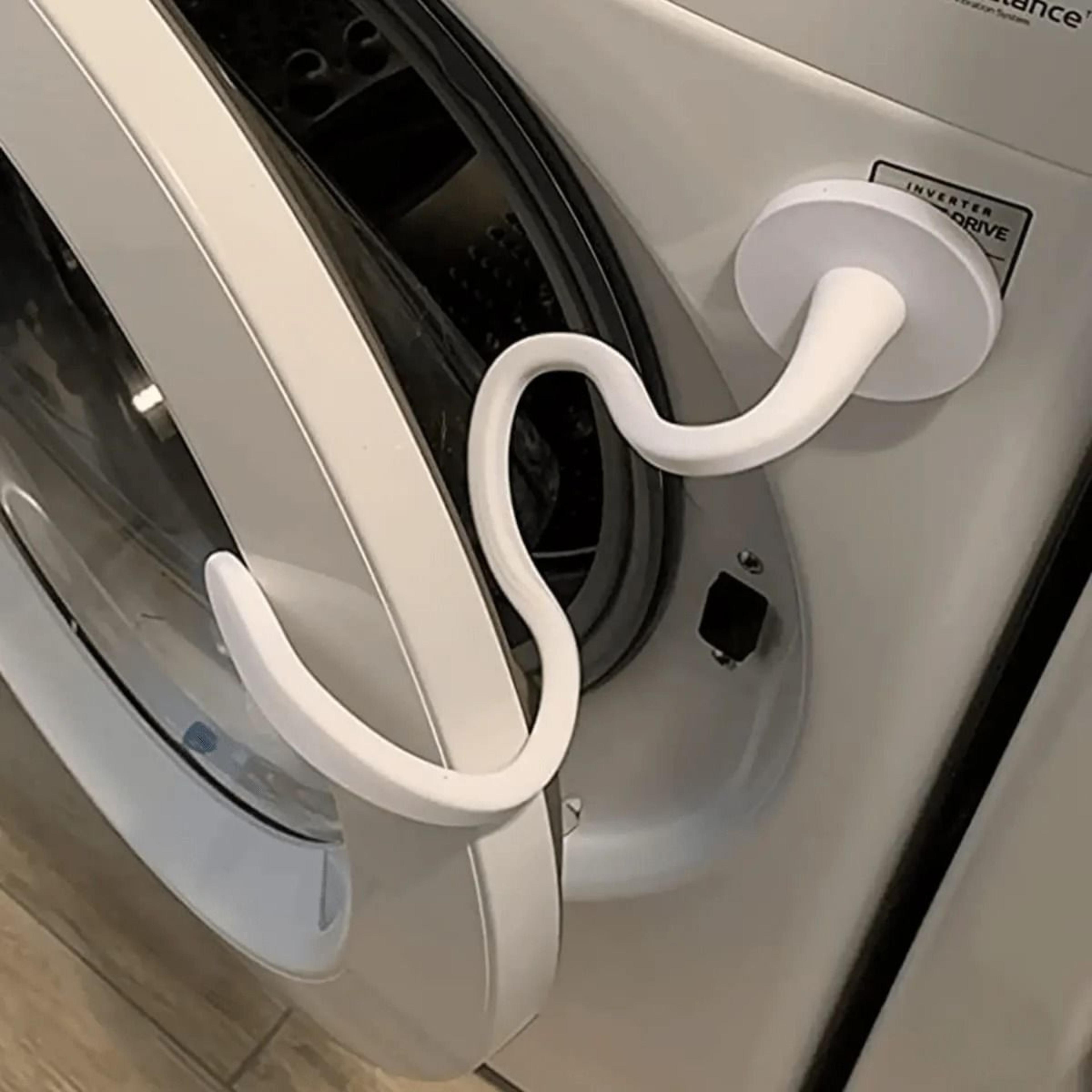 magnetic washer door prop stabilizer for front load machines