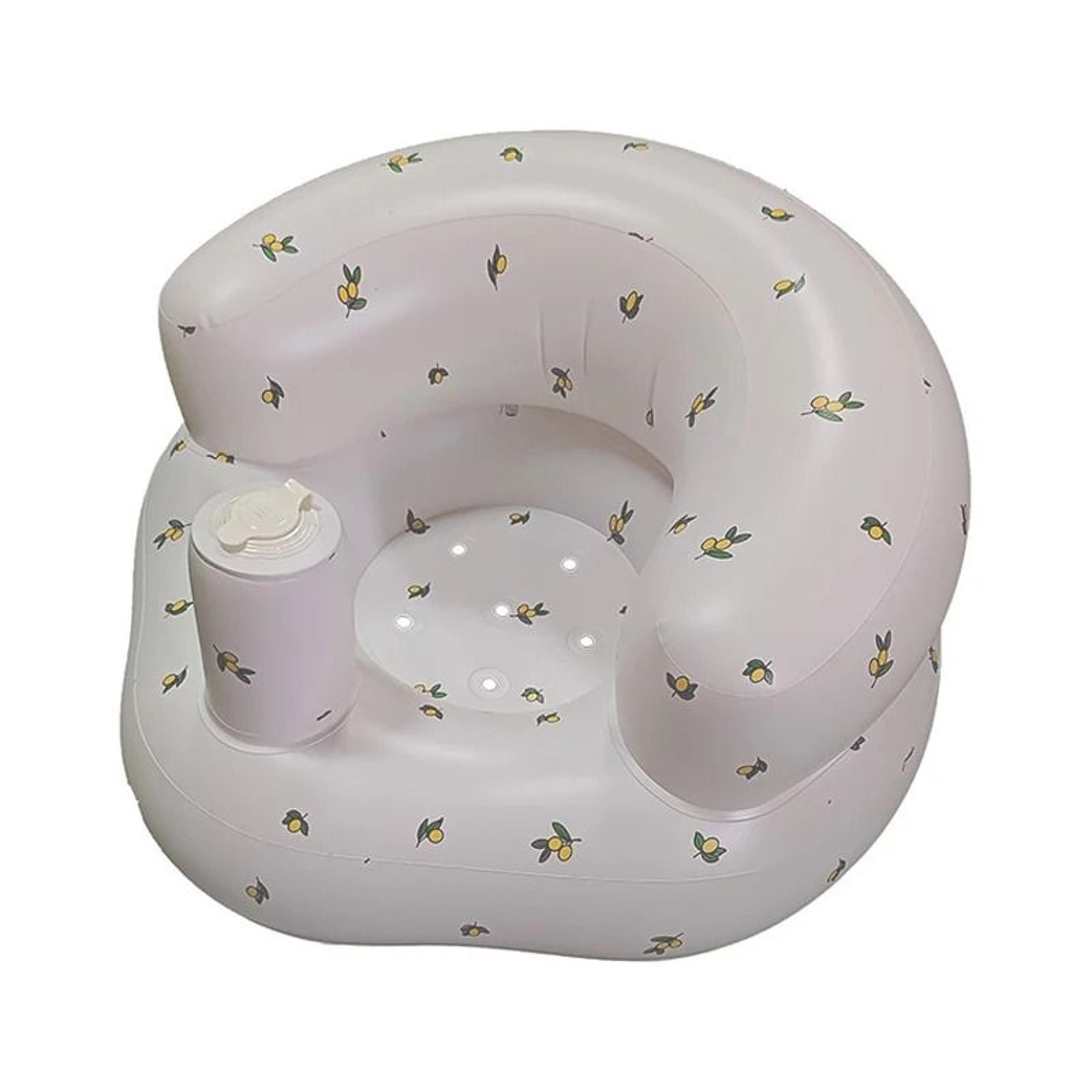 inflatable baby sofa with built-in pump for infants
