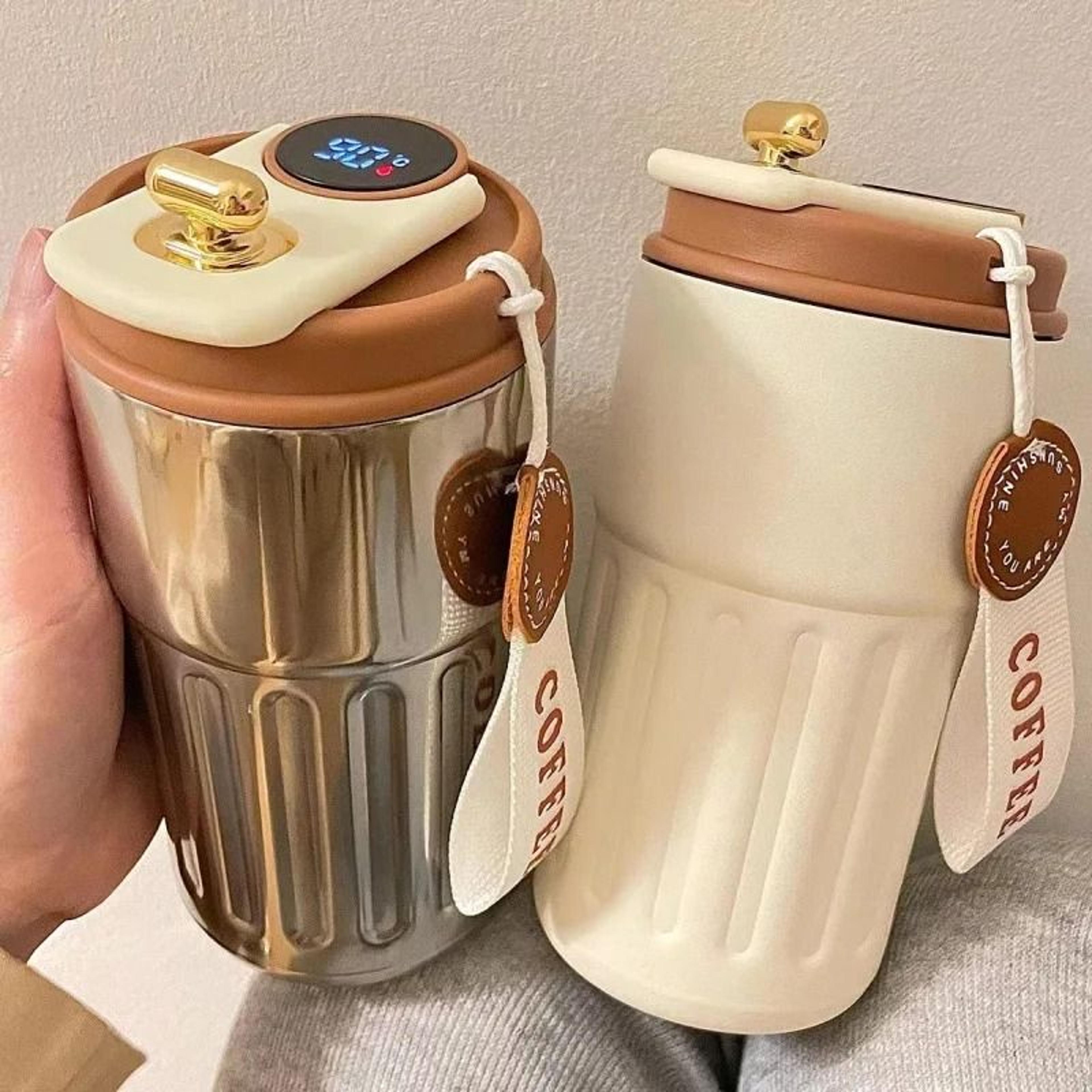 stainless steel thermo bottle with led temperature display