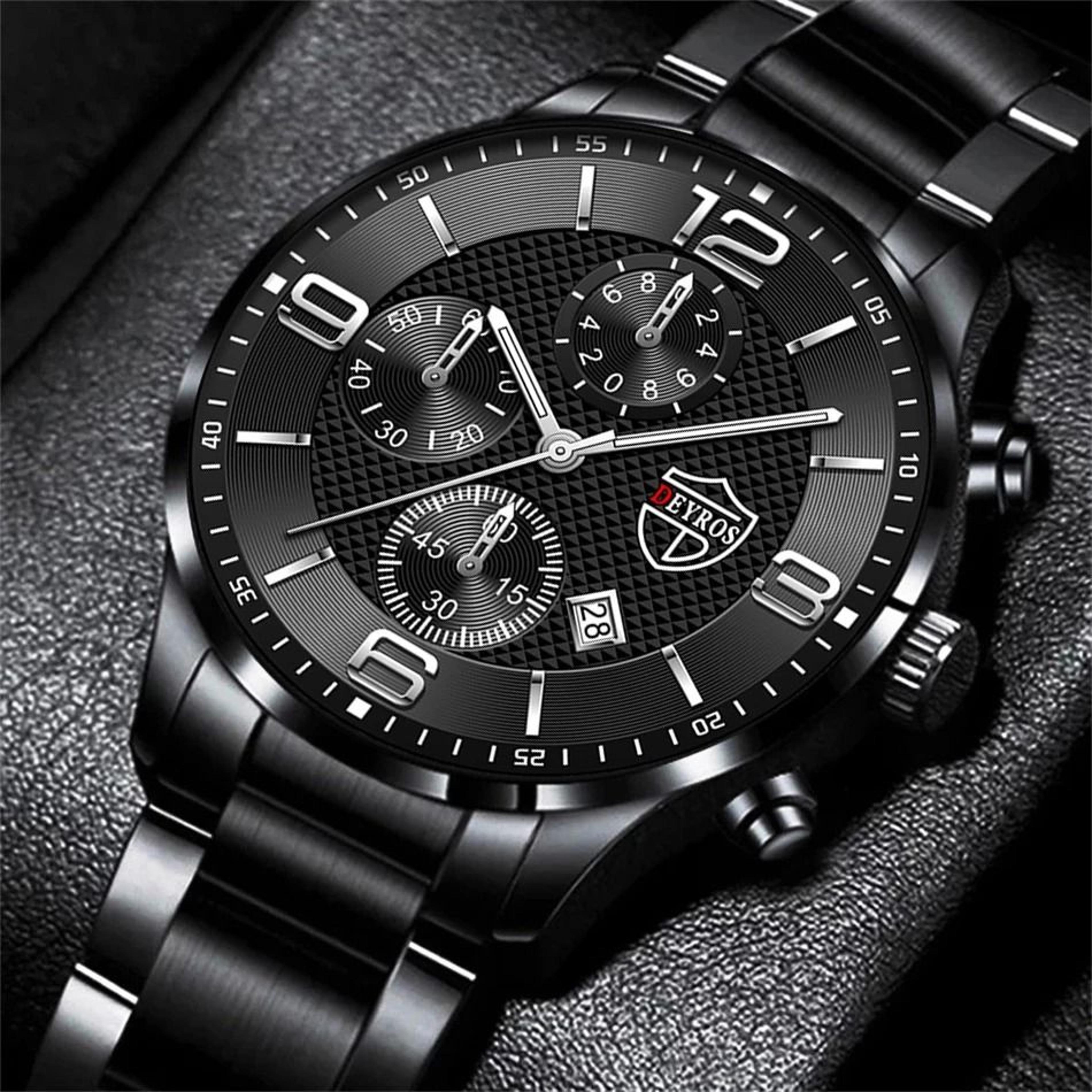 sleek classic mens wristwatch