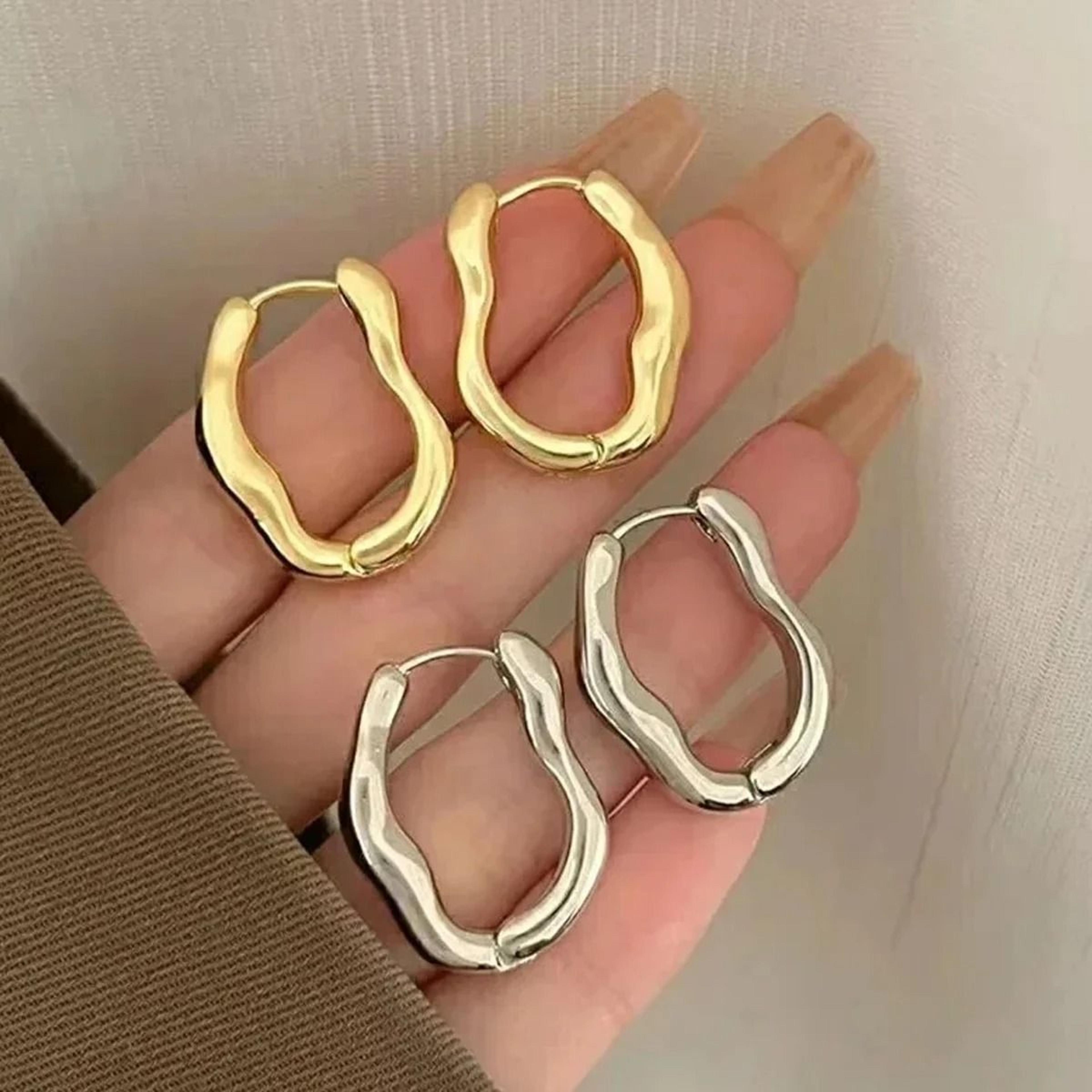 irregular geometric style earrings for women trendy accent