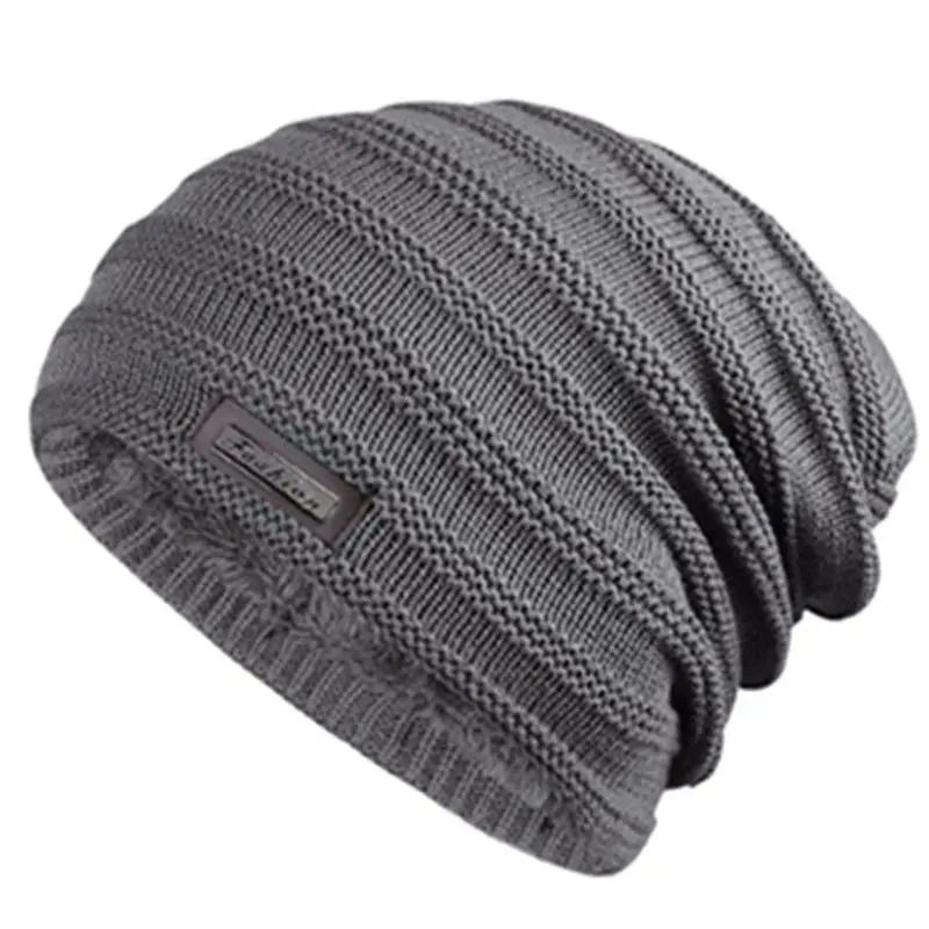 unisex fur lined winter beanie hat thick soft stretch fit
