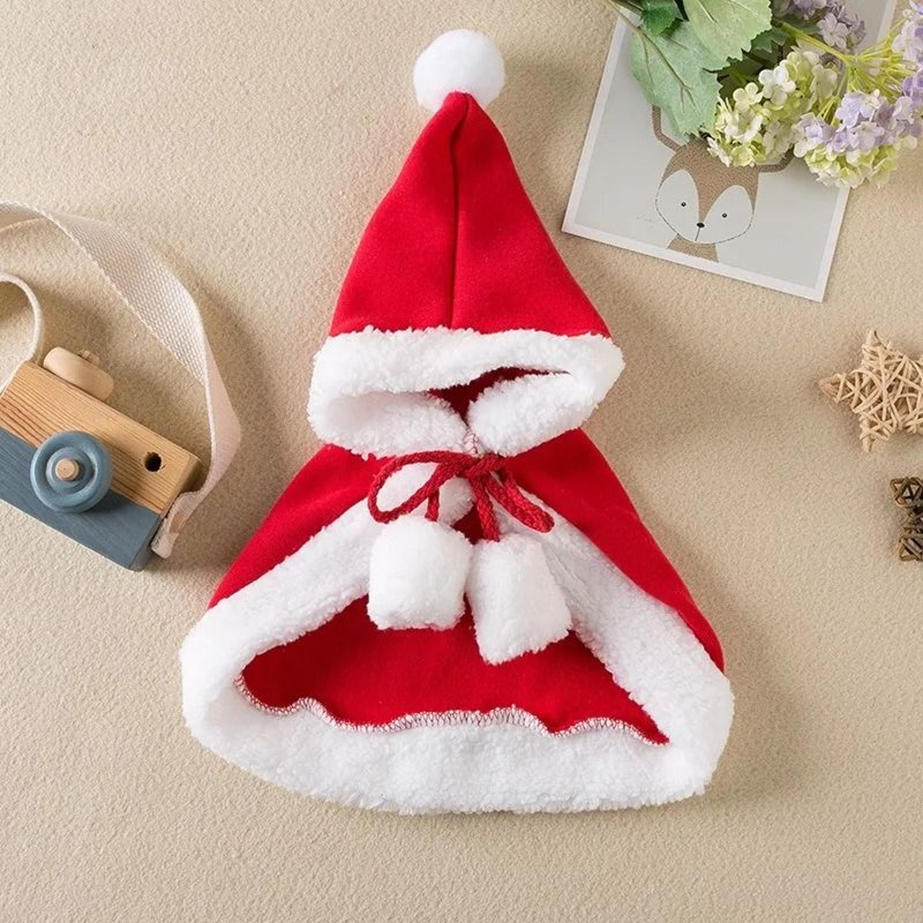 cozy christmas hooded pet cloak for winter warmth