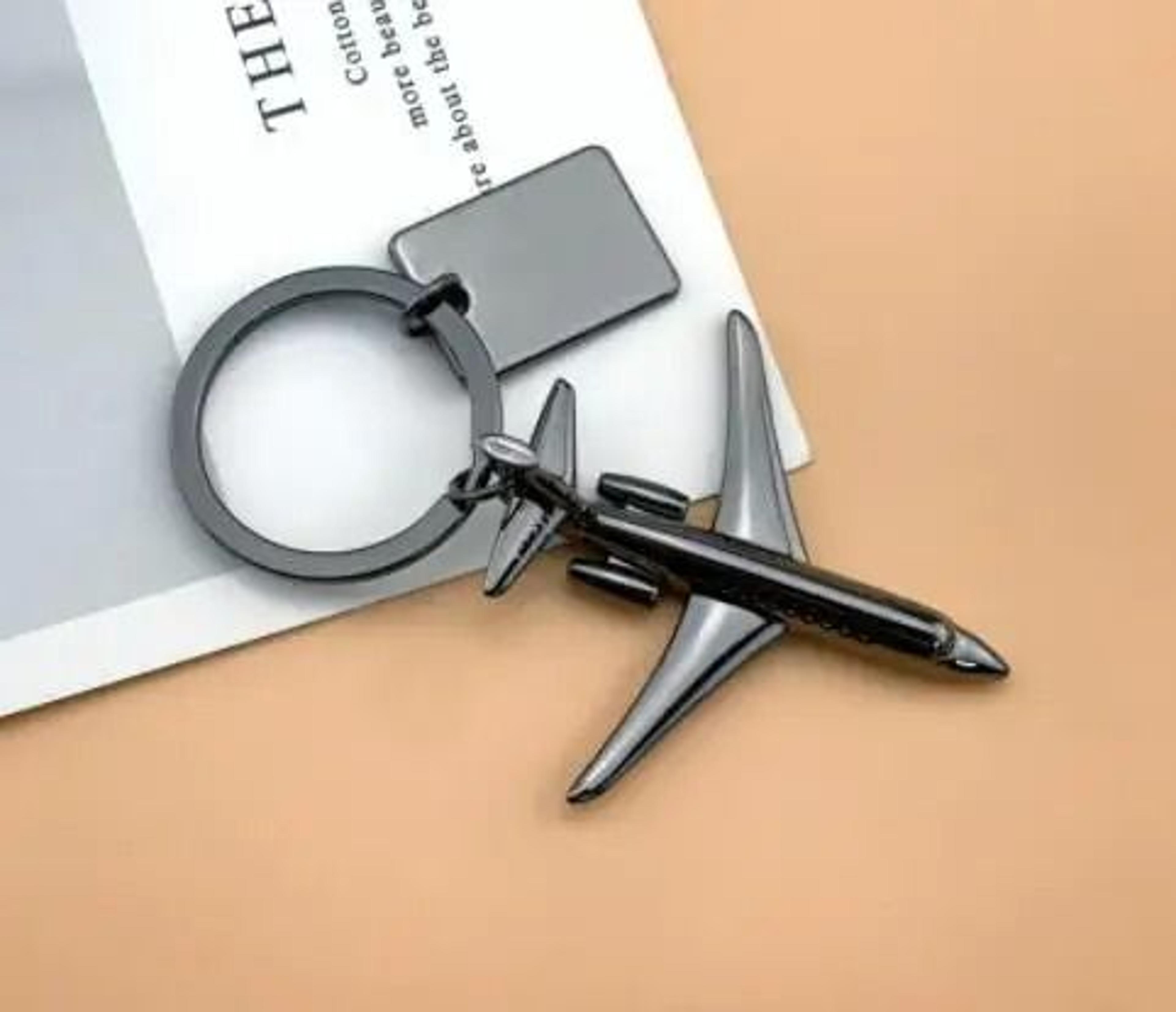 creative aircraft model keychain for men and women