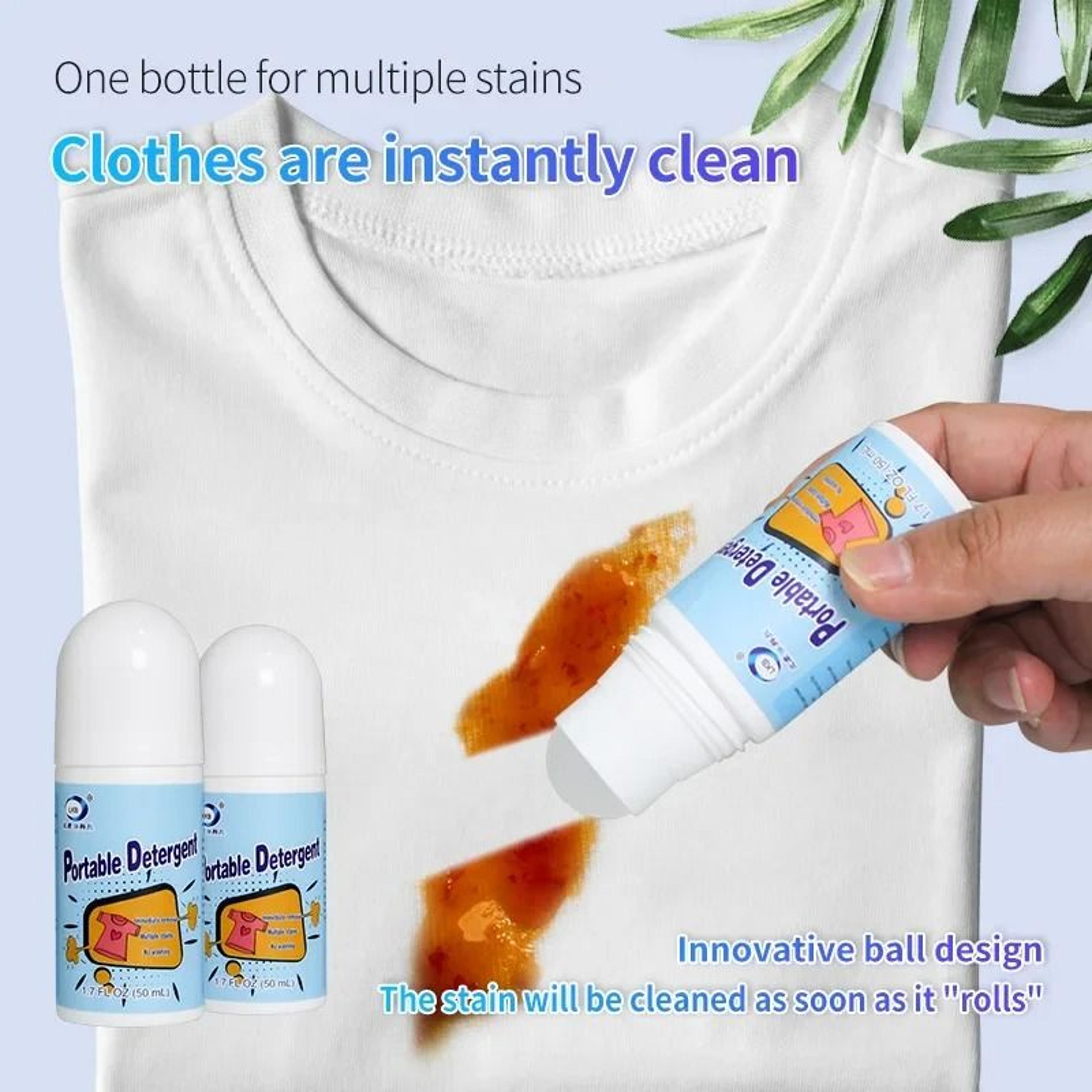 portable rolling ball stain removal pen for clothes and fabrics