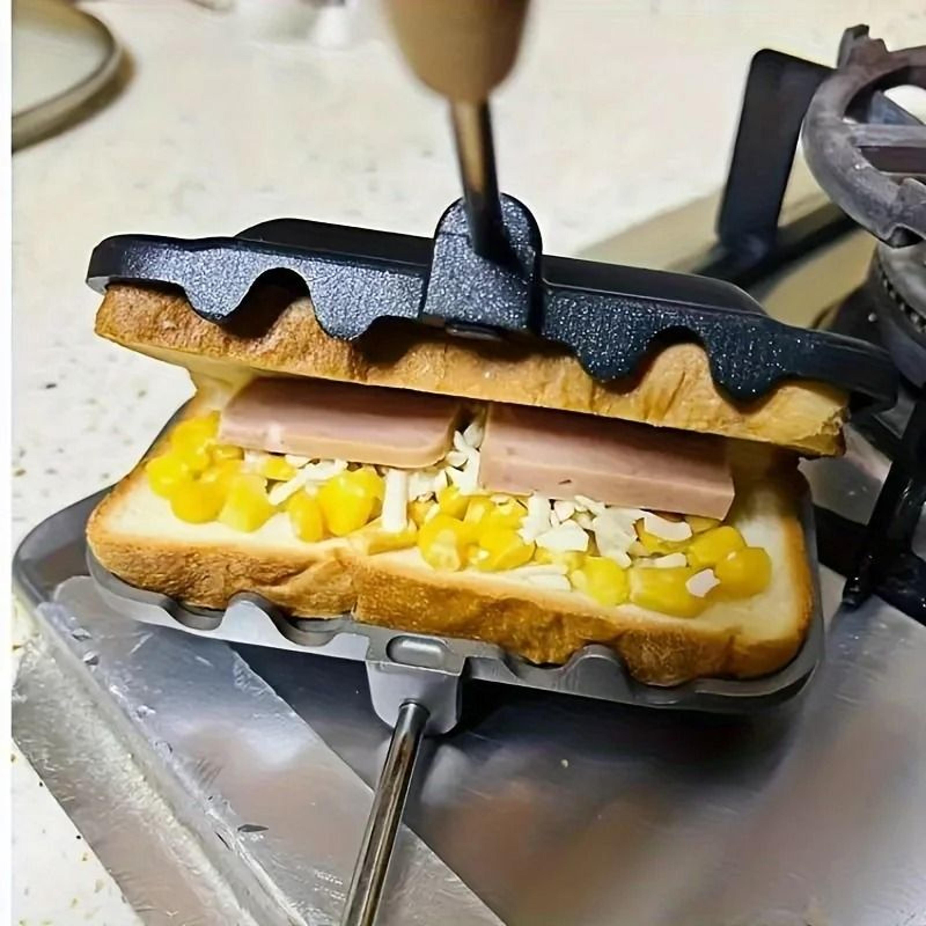 rectangular double-sided sandwich baking pan aluminum alloy non-stick