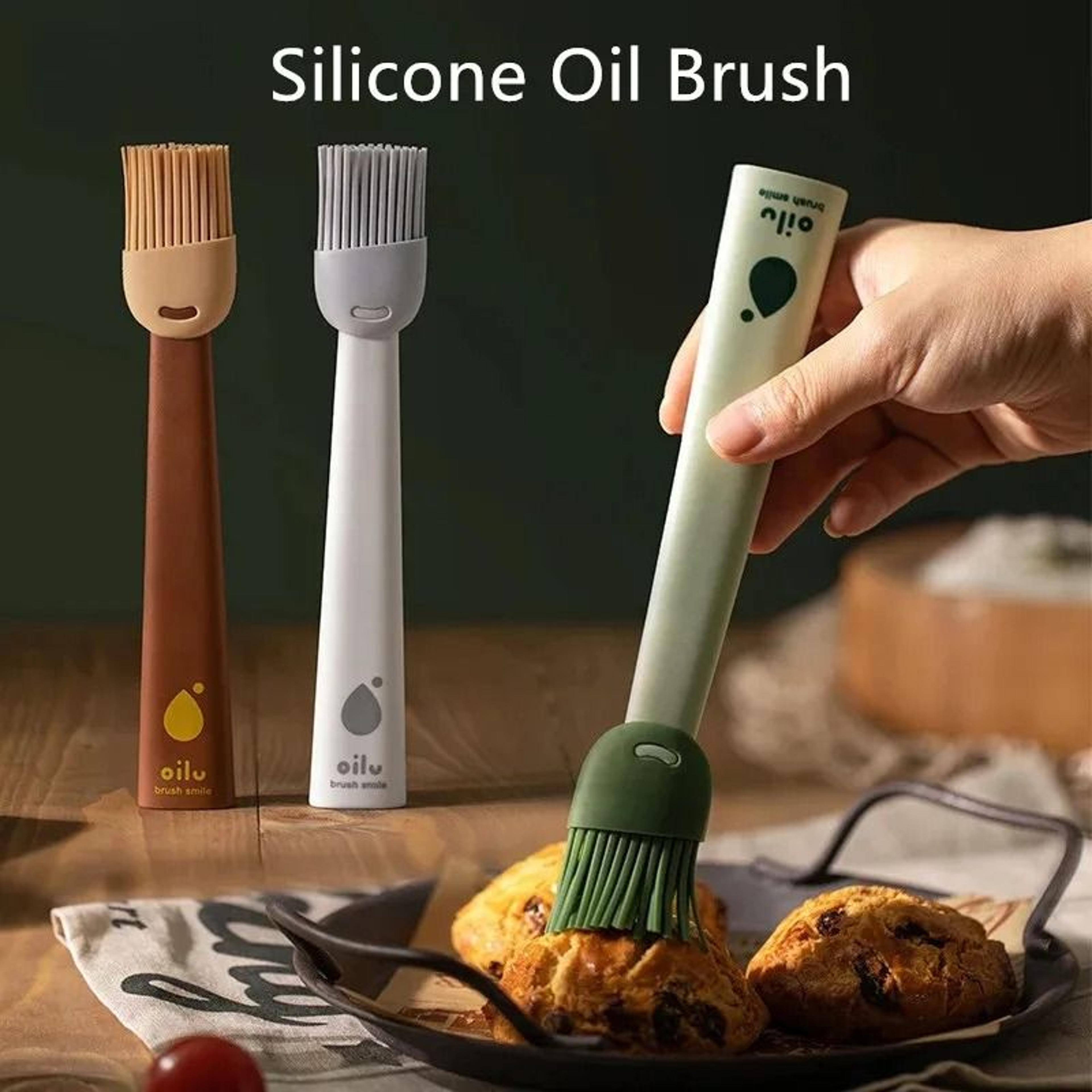 silicone bbq oil brush for baking and cooking