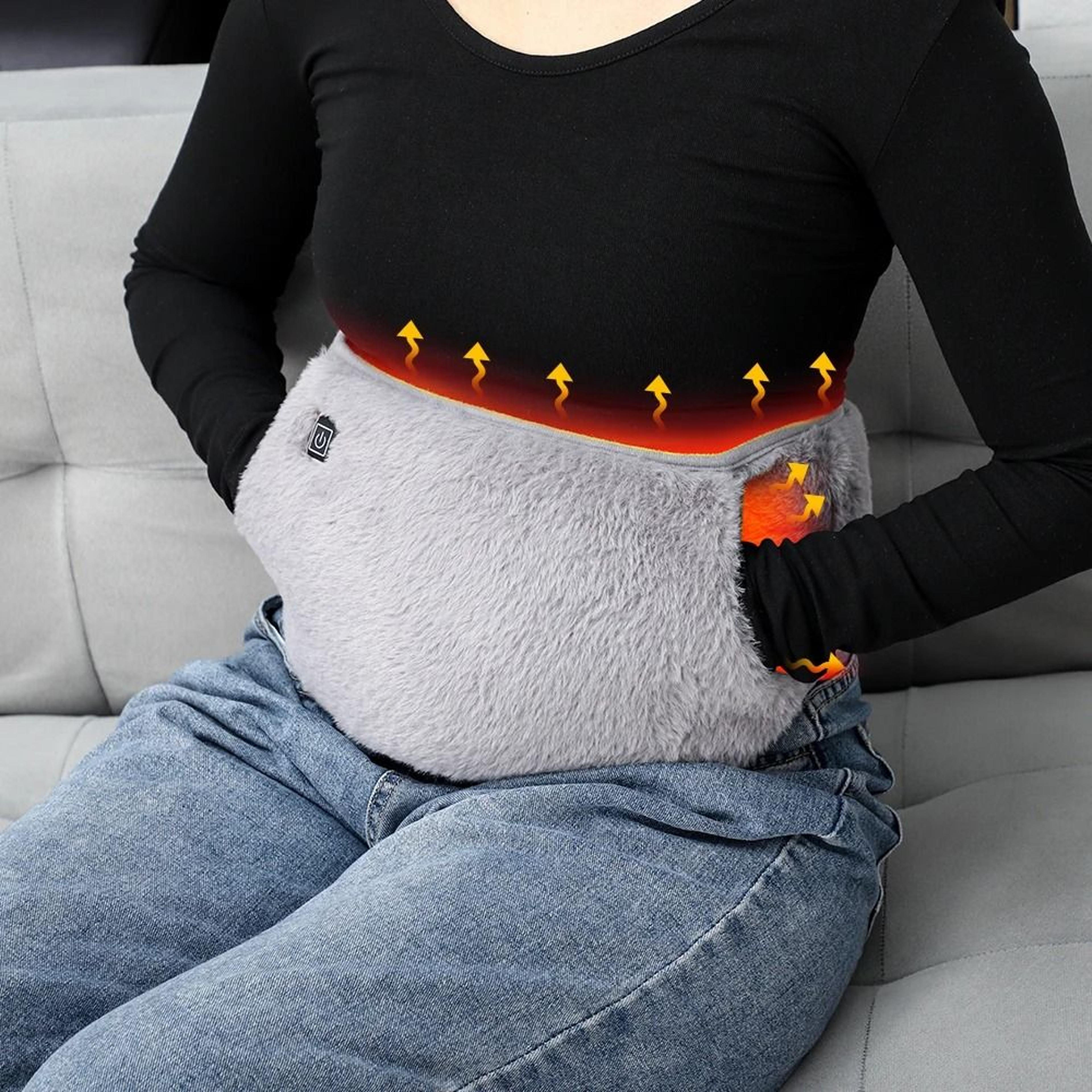 crystal velvet uterus warming belt with three level heated control