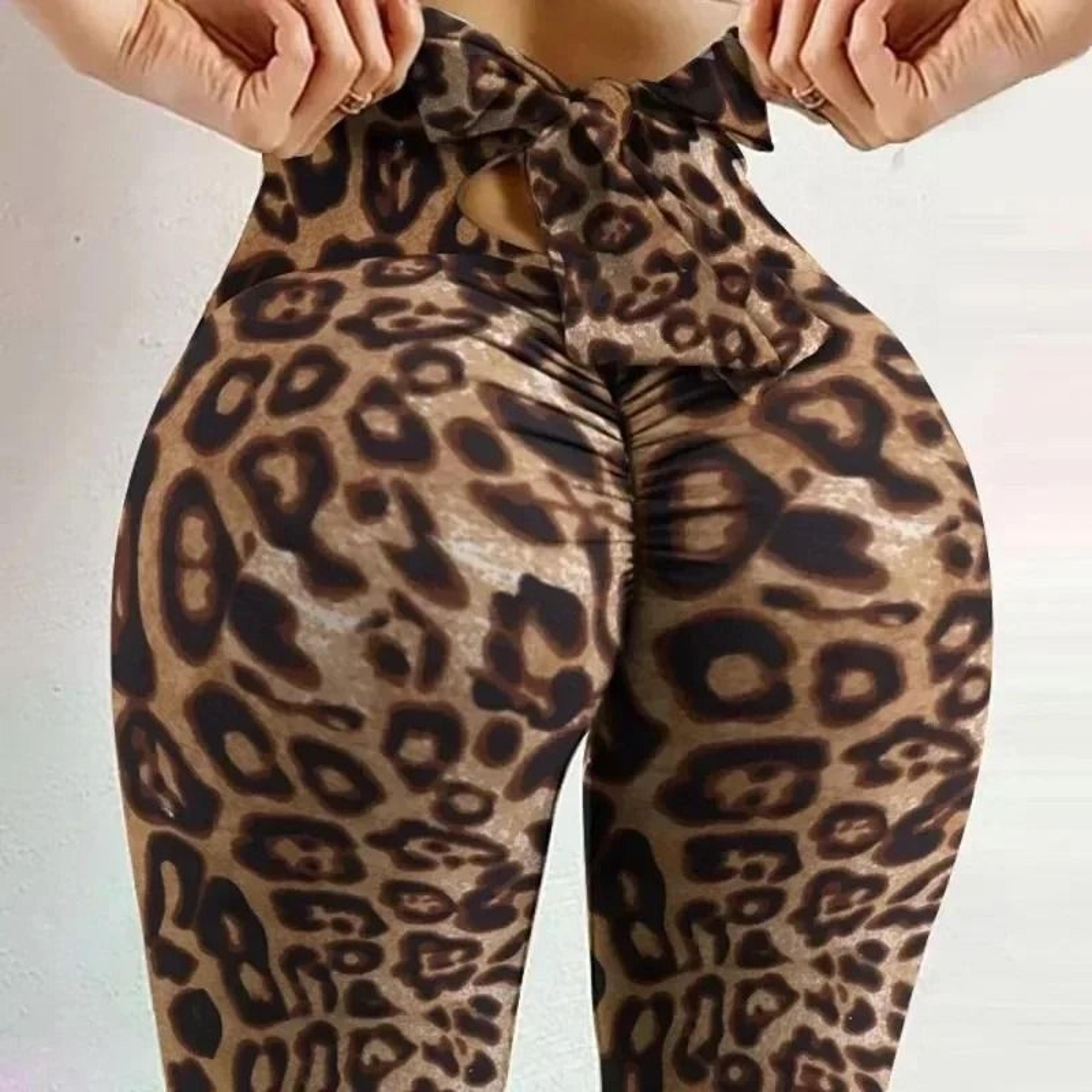 butterfly print high waist yoga leggings