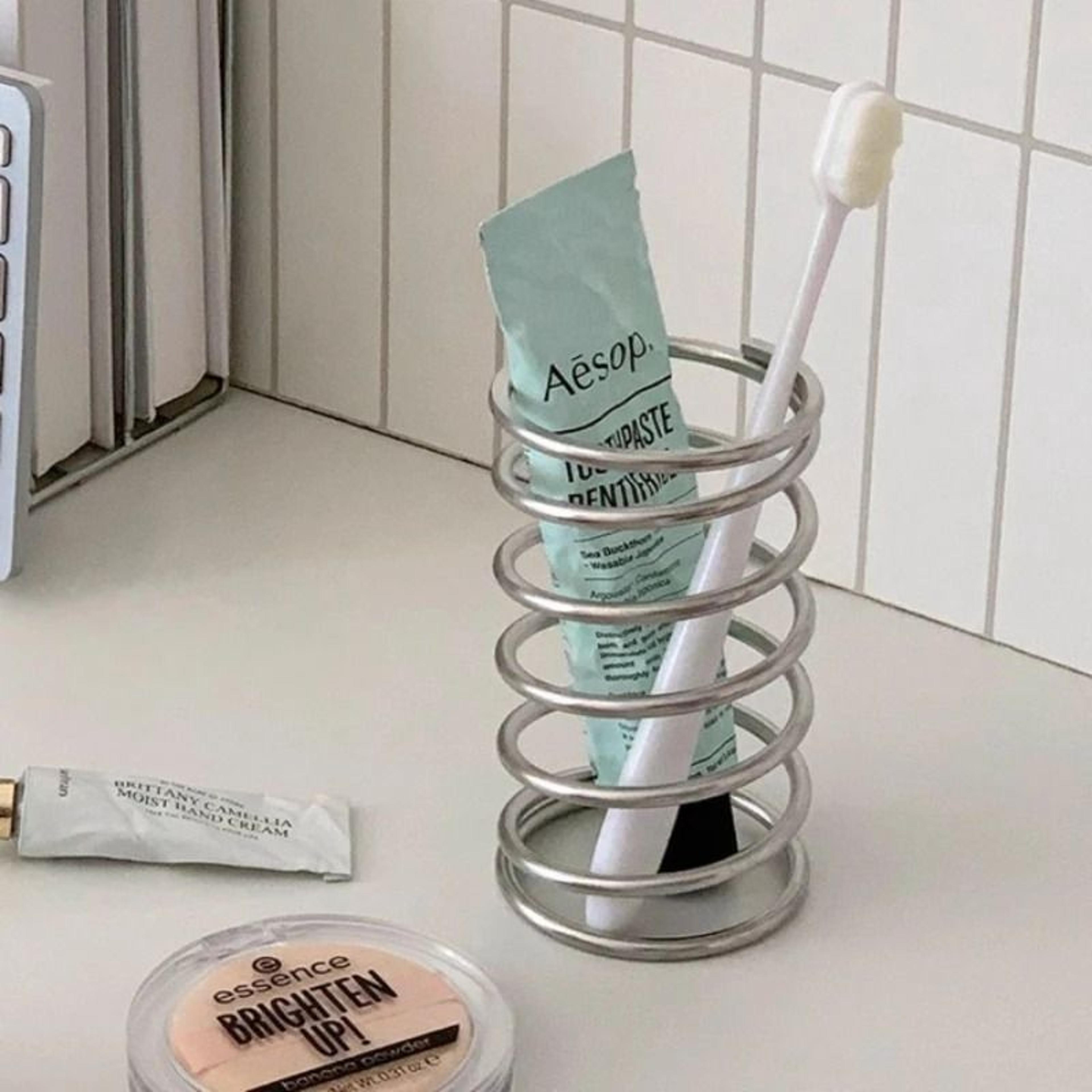 stainless steel toothbrush holder multipurpose bathroom storage rack