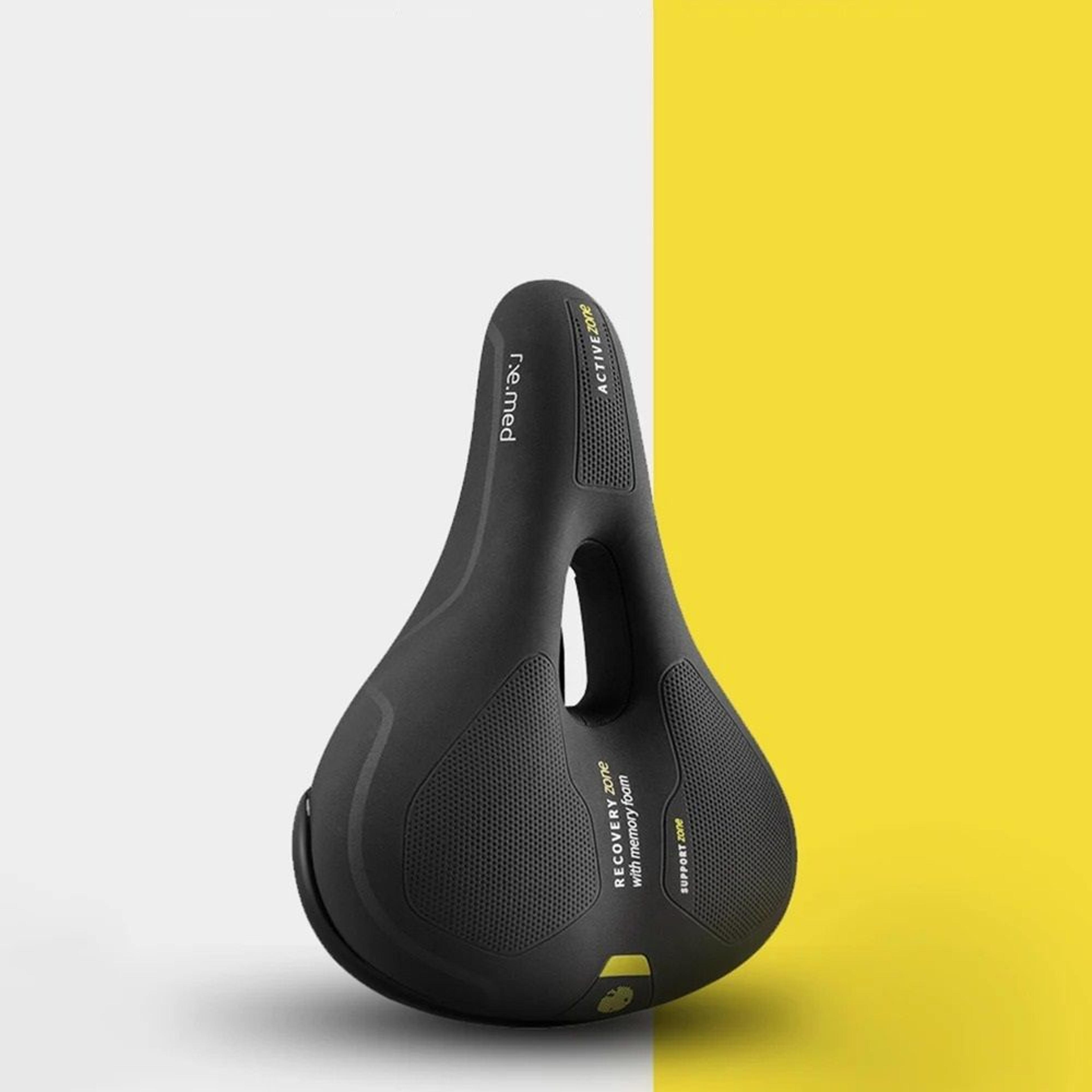 premium comfort bike saddle with soft cushion support for road and mountain cycling