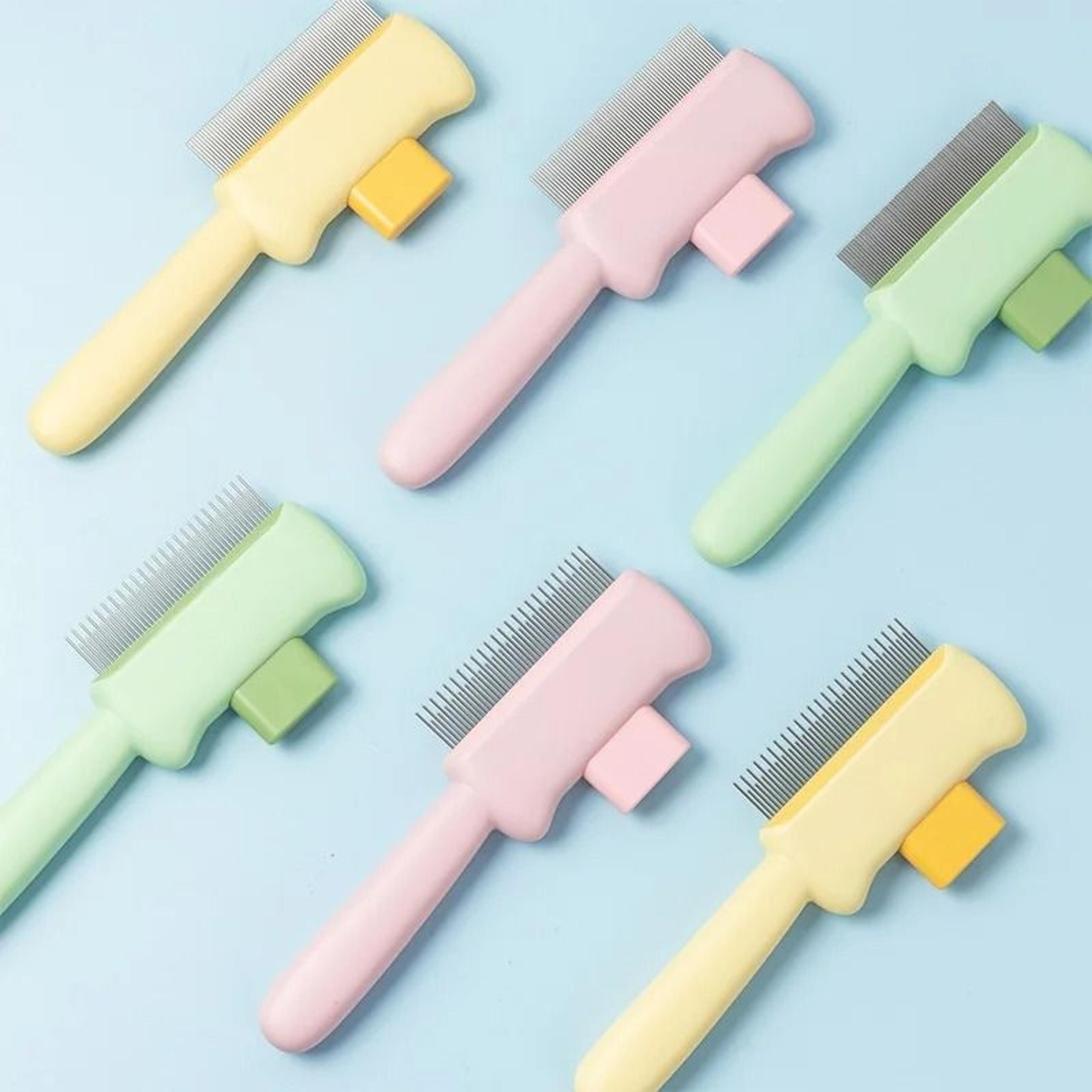 self cleaning pet comb for cats and dogs