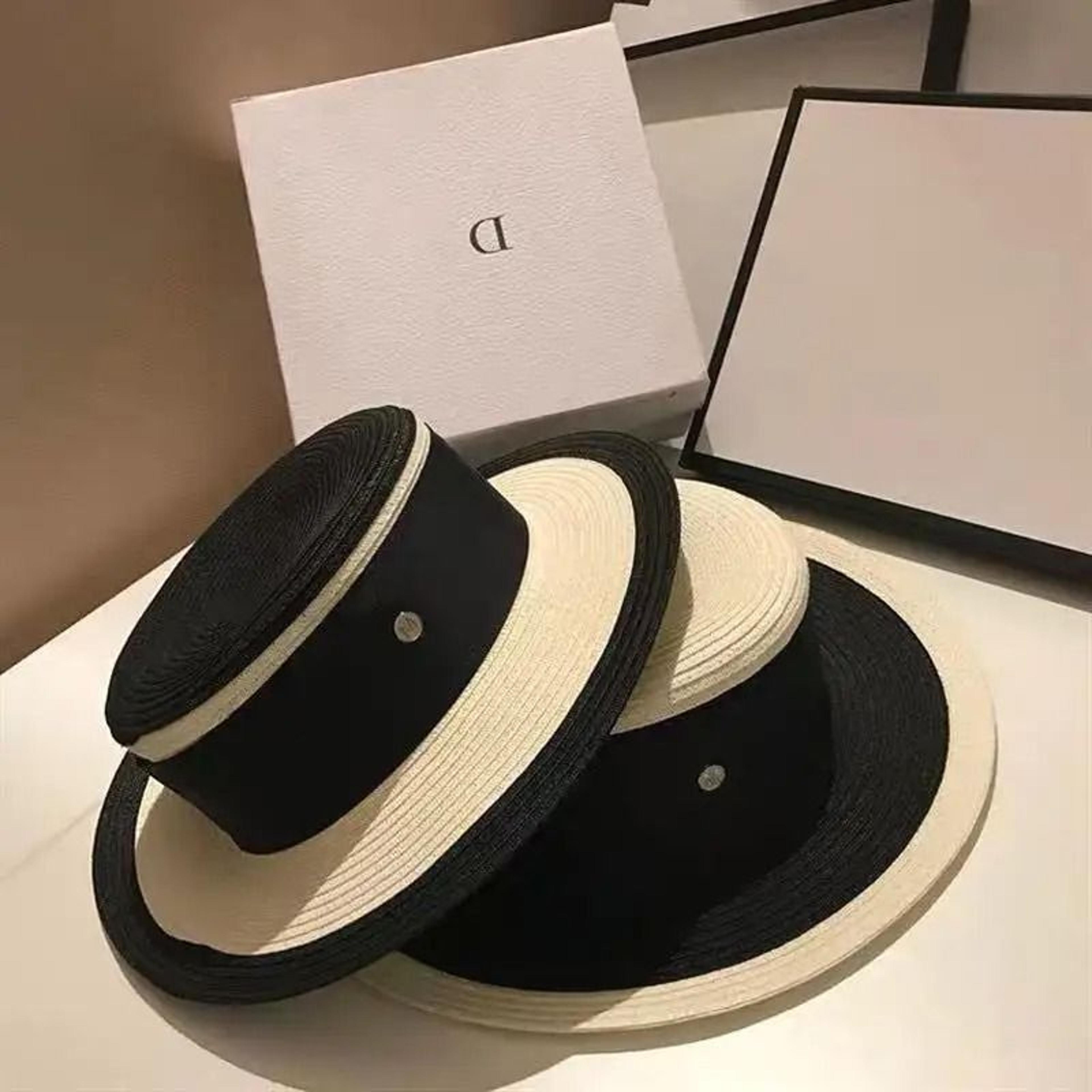 elegant flat top straw sun hat for women