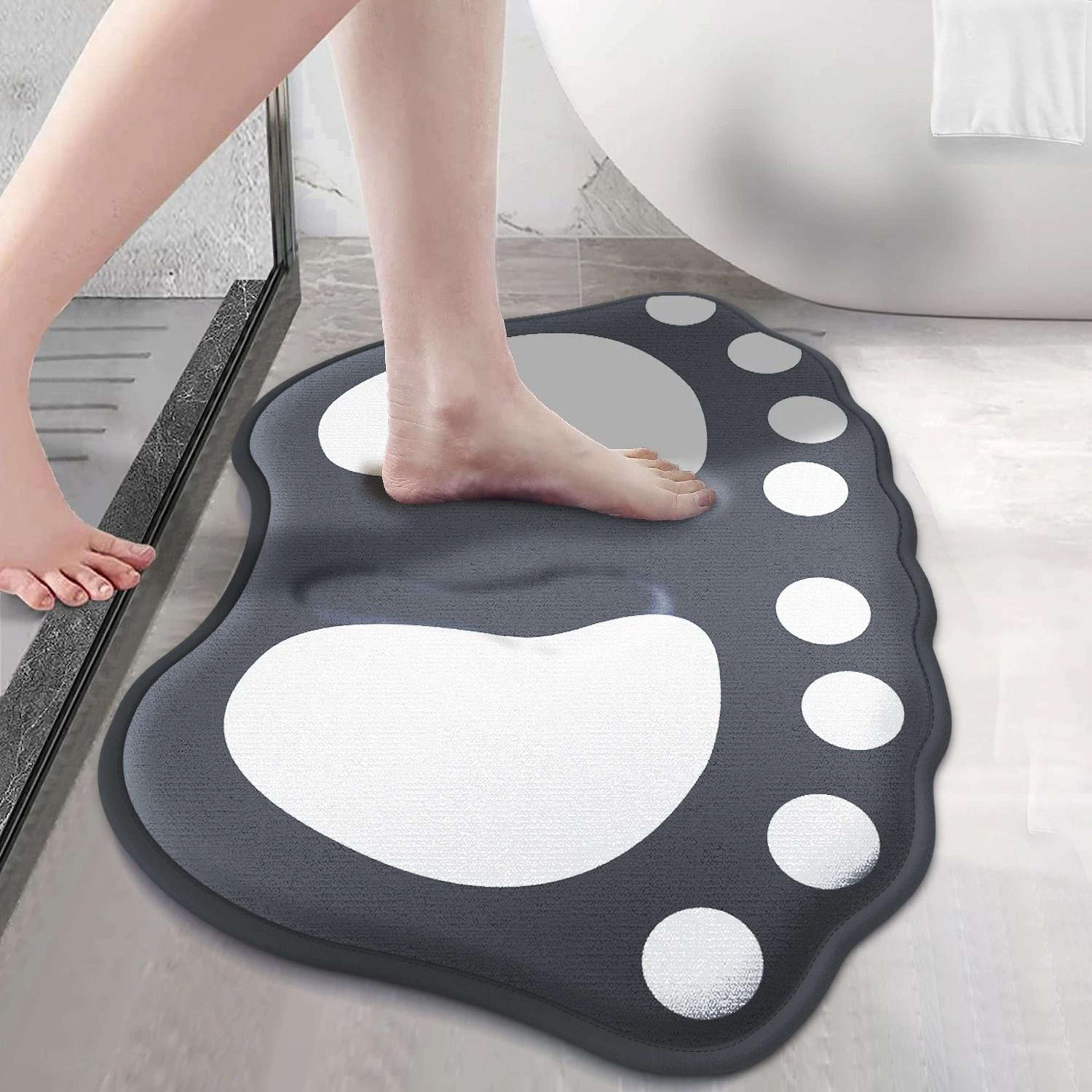 soft absorbent claw pattern bath mat for bathroom and home