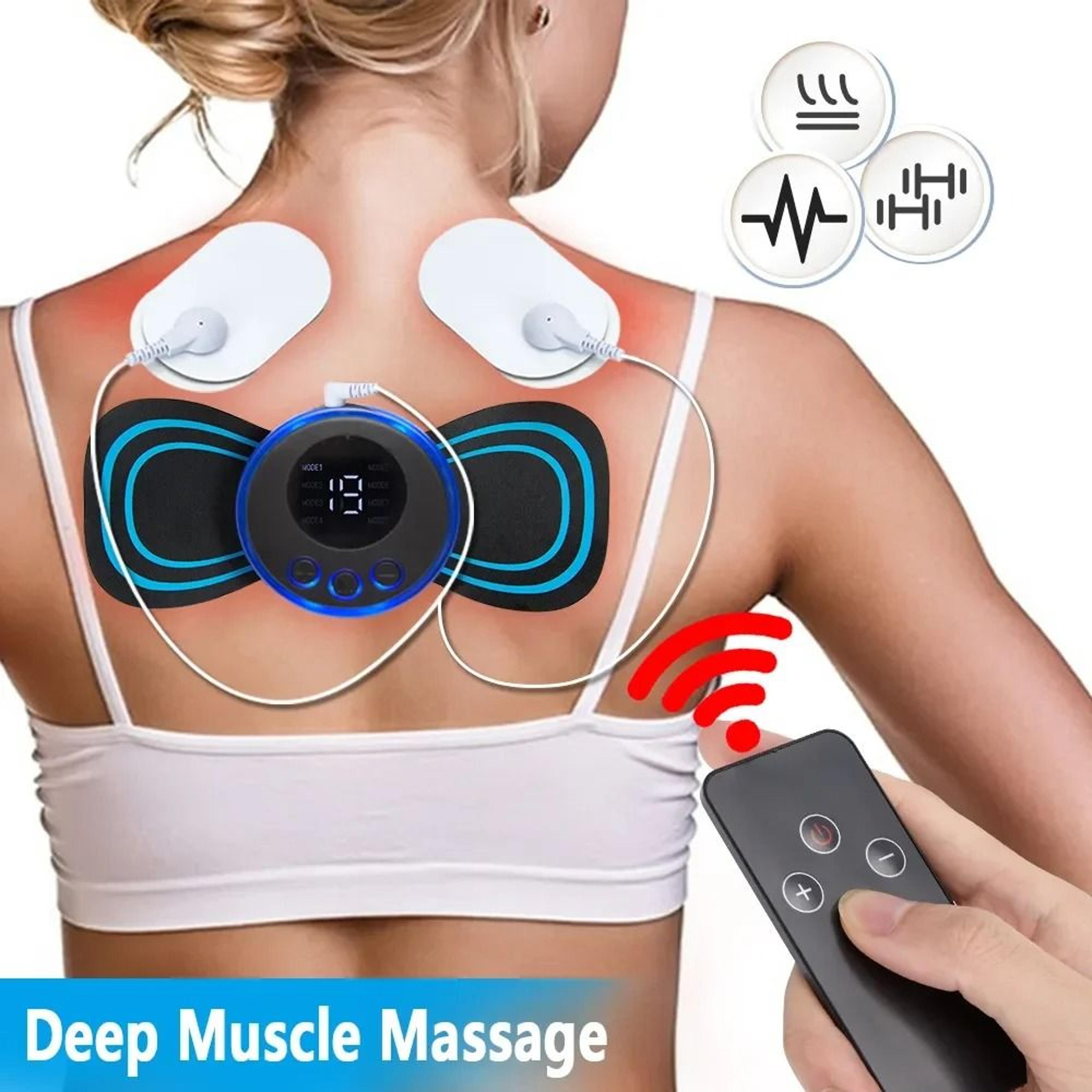 portable neck massager ems muscle stimulator electric cervical massage patch for pain relief