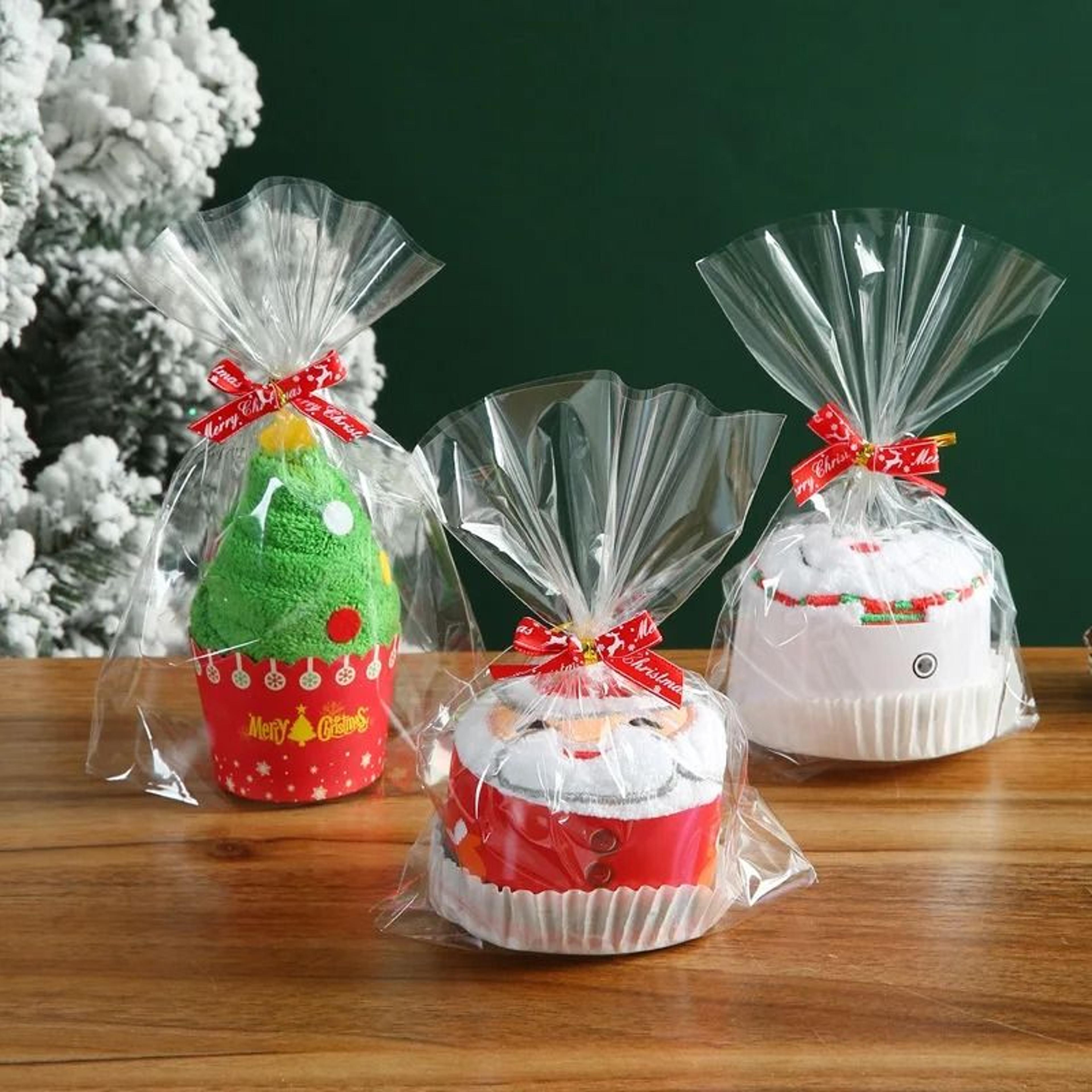 festive soft christmas hand towel