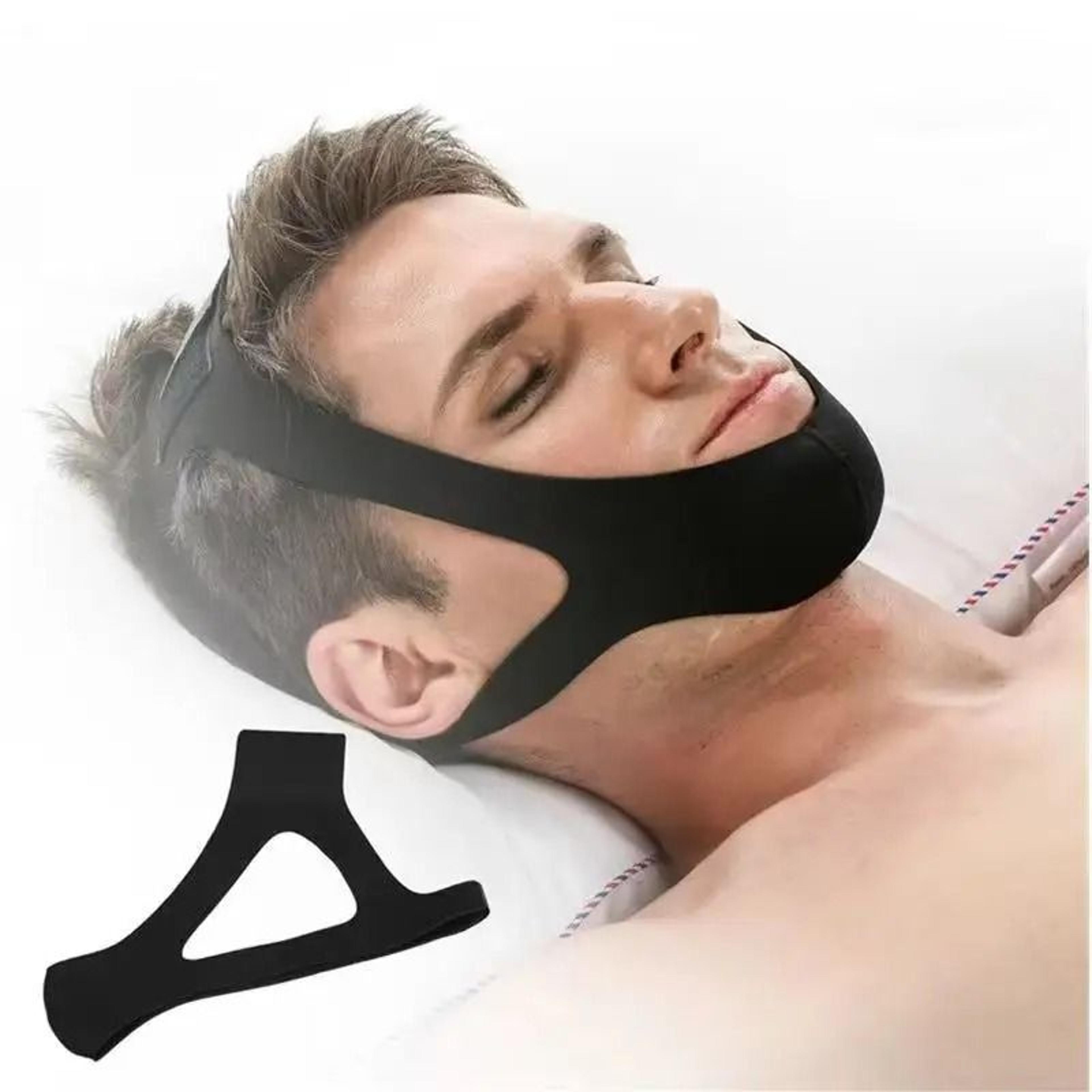 comfortable anti snoring chin strap for open mouth sleep correction
