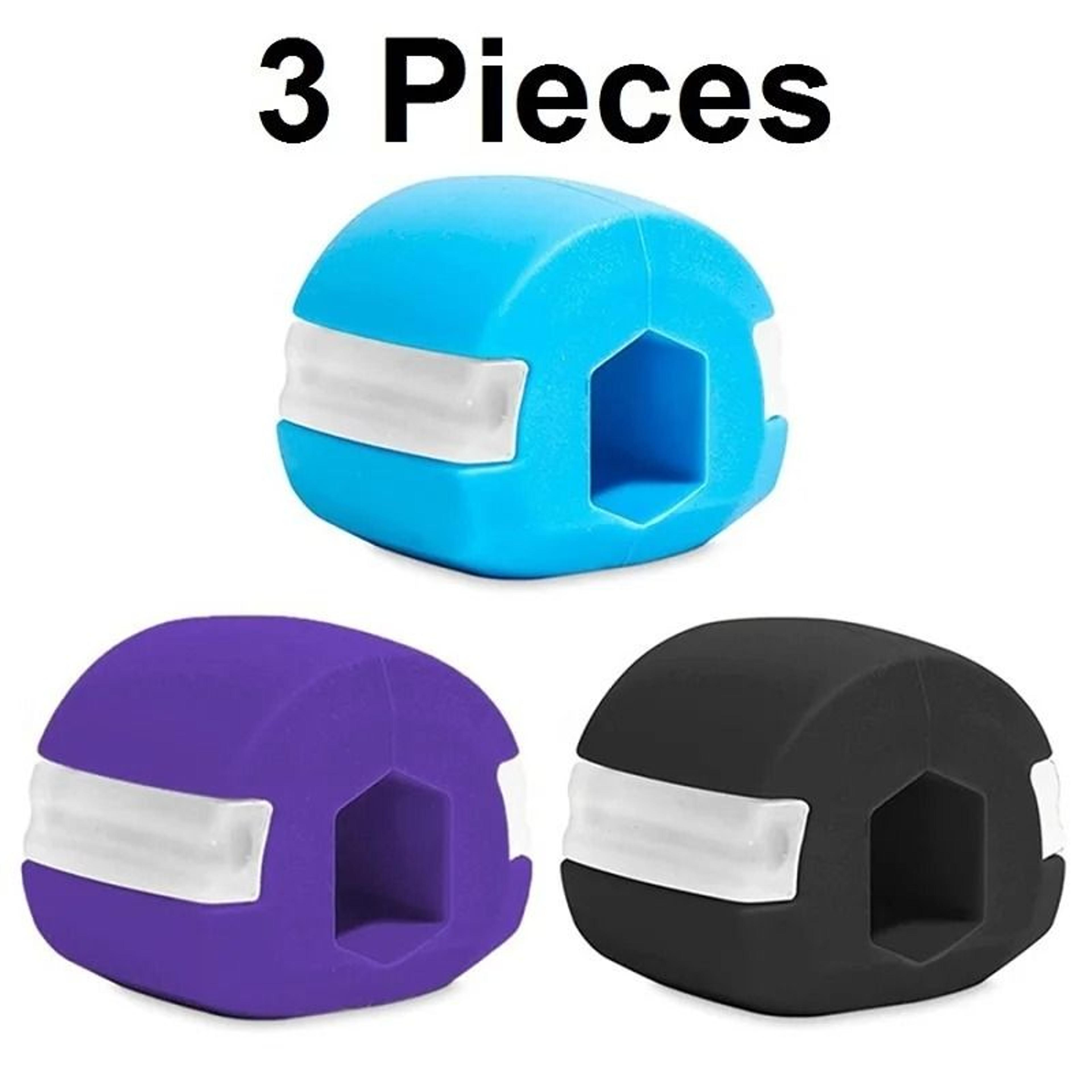 silicone jaw exerciser set for face and neck muscle training
