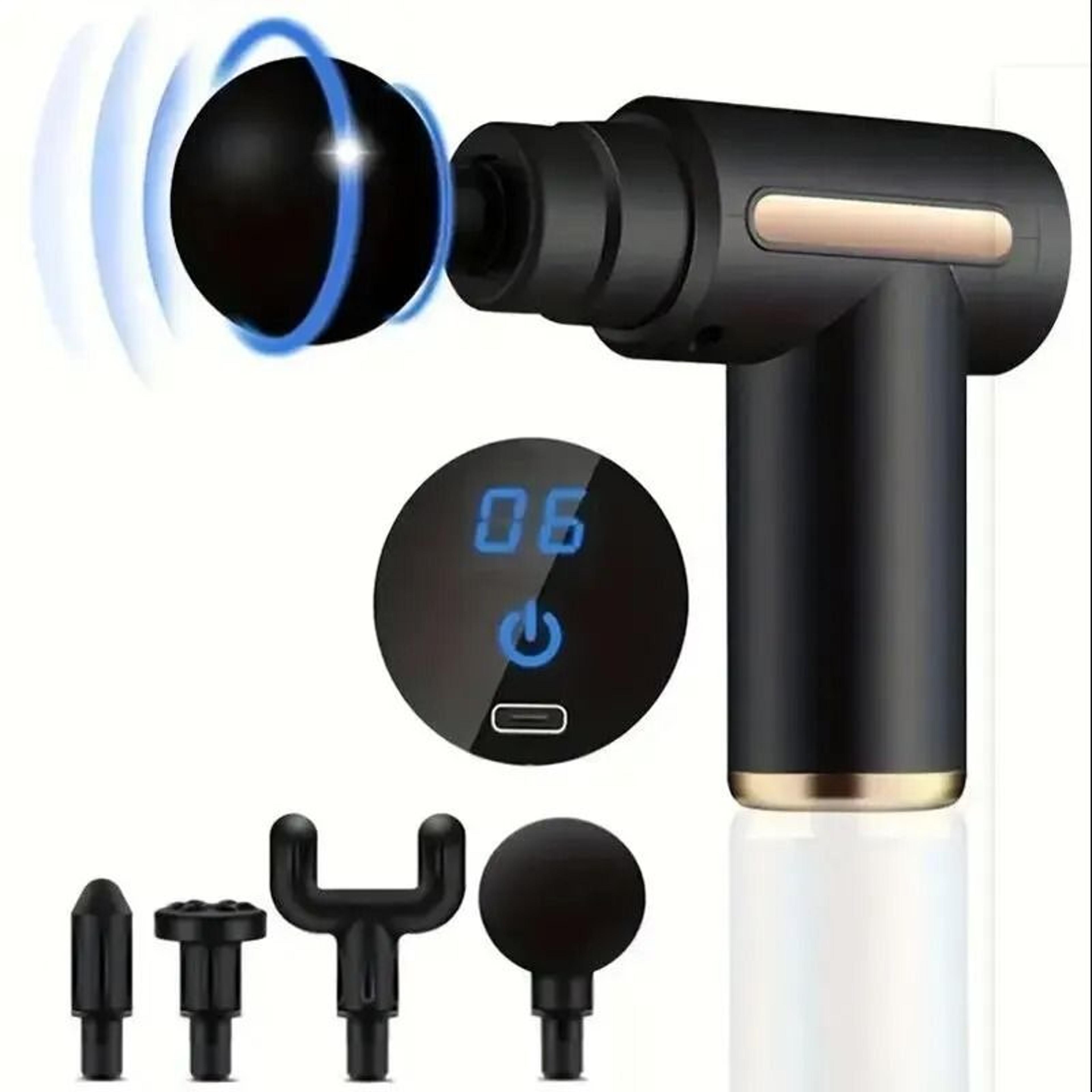 compact muscle massage gun for deep body and neck relief
