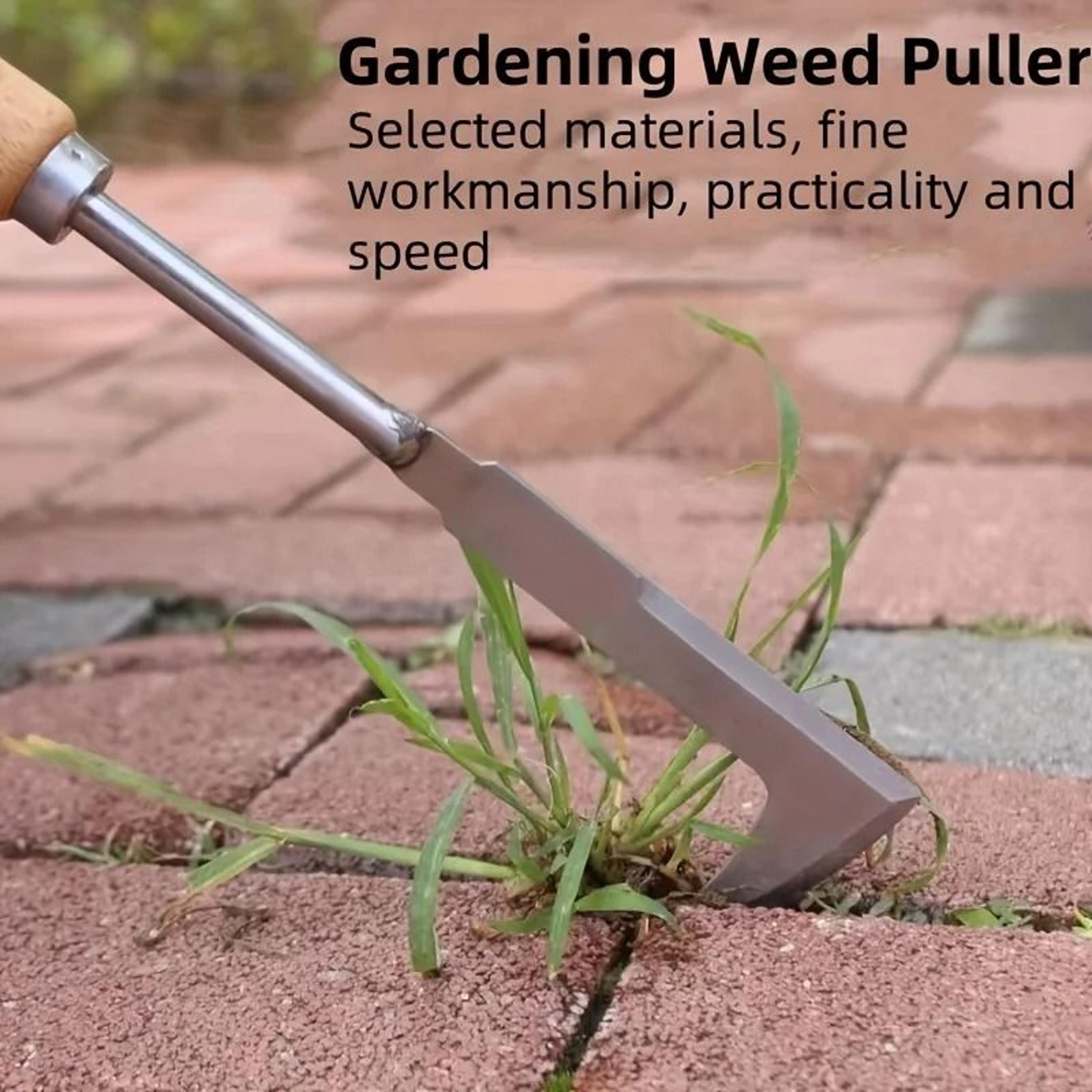 stainless steel garden weeding tool for yards terraces and walkways