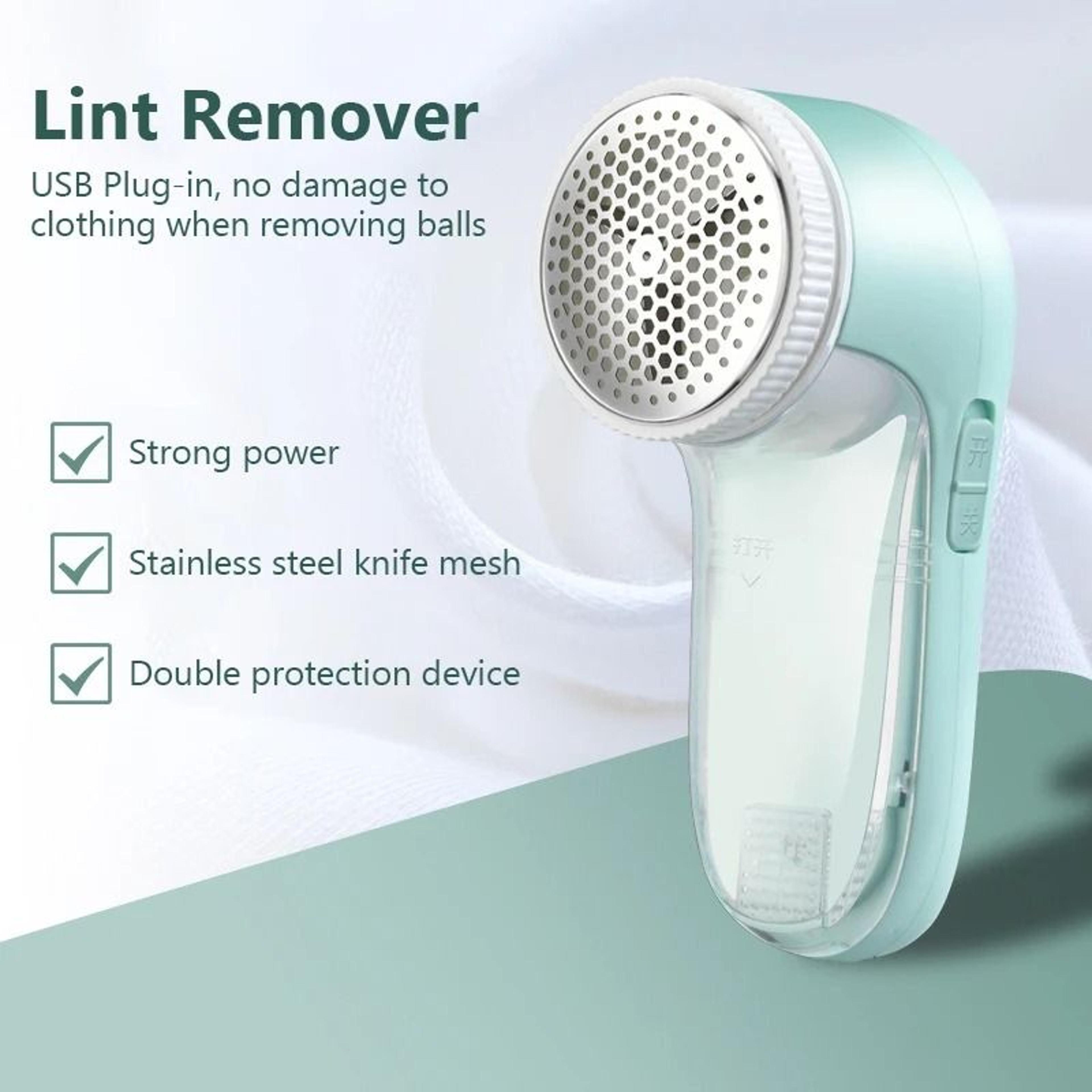 portable electric fabric lint remover for clothing and fabrics