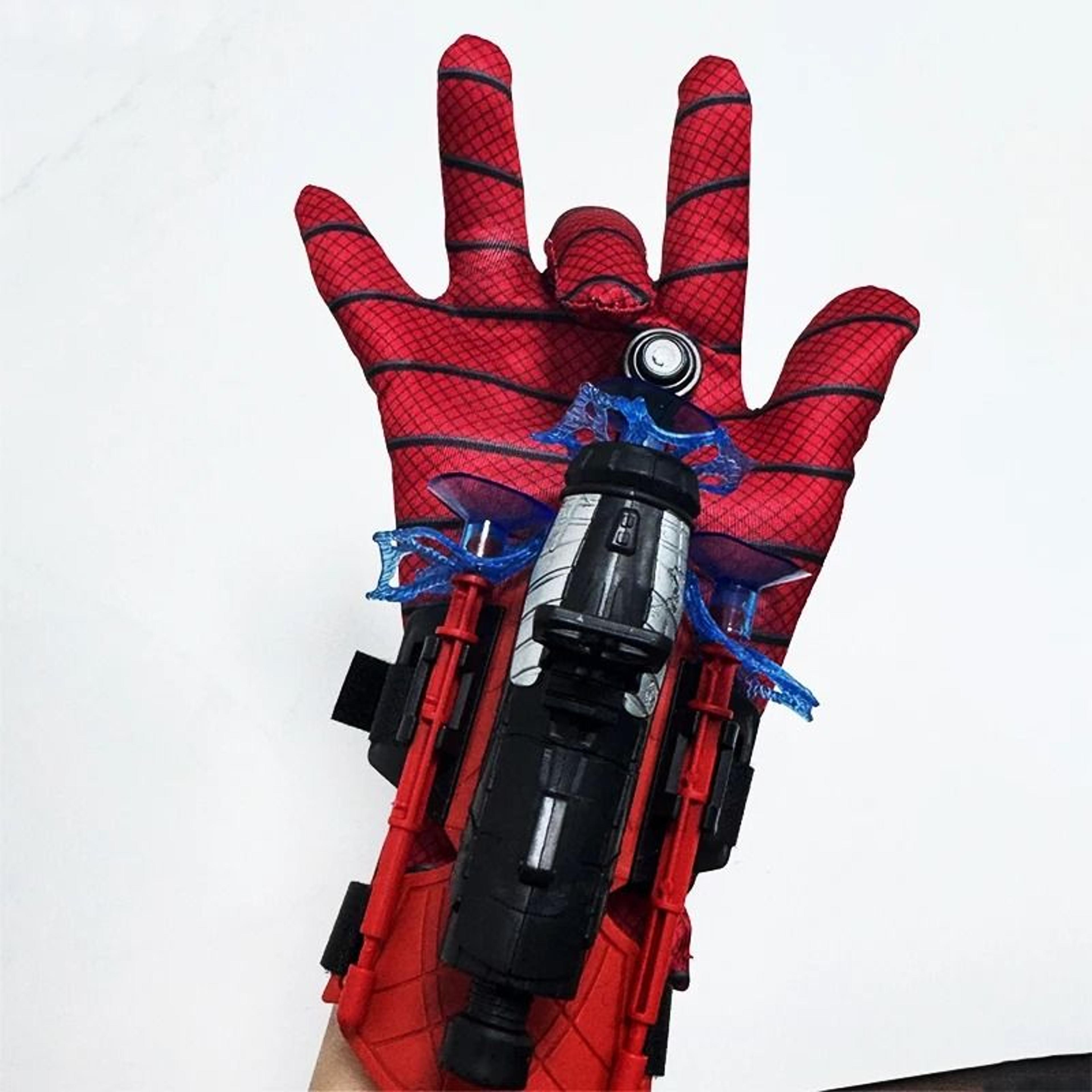spider-man hero launcher toy with suction dart blaster for kids action play