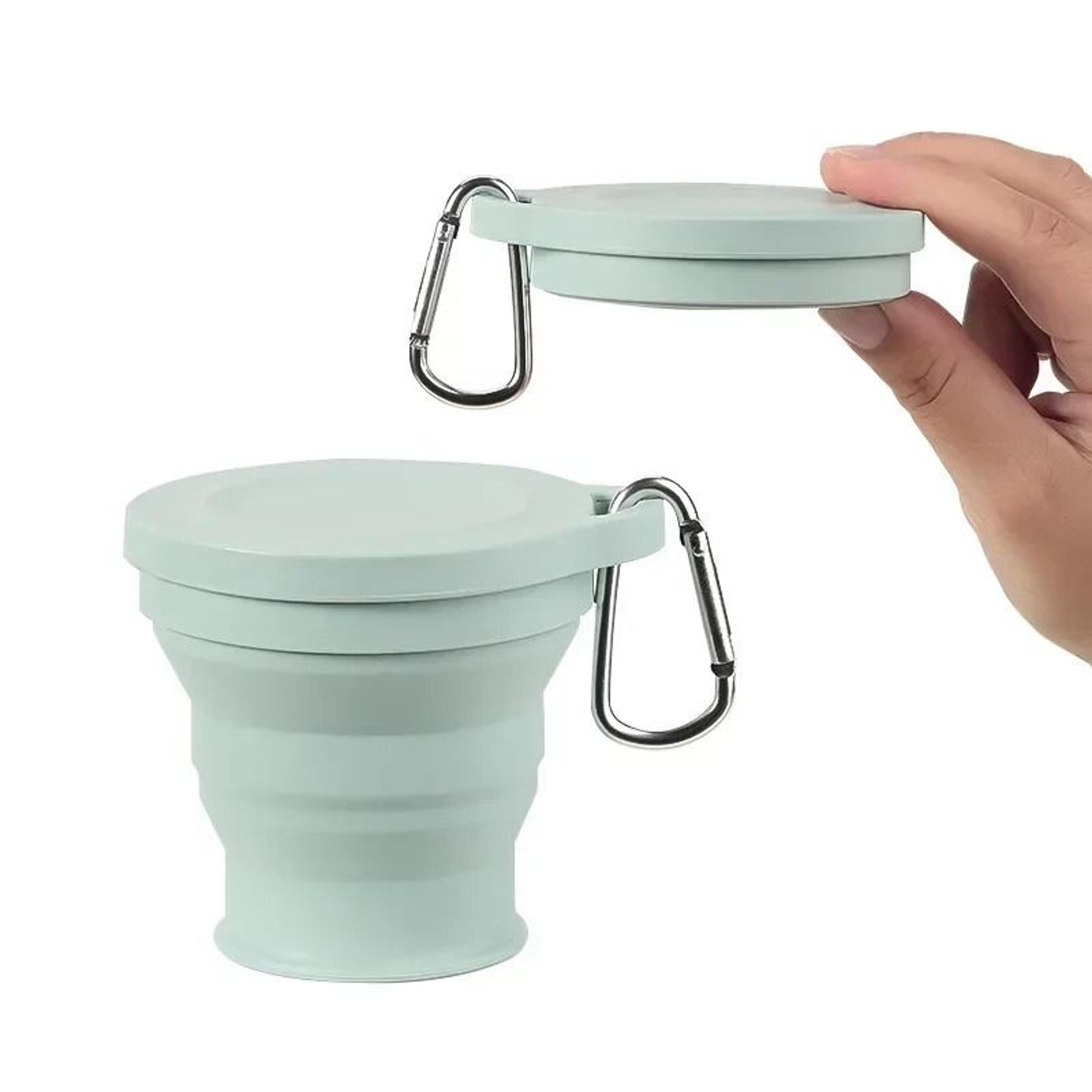 portable silicone folding travel cup