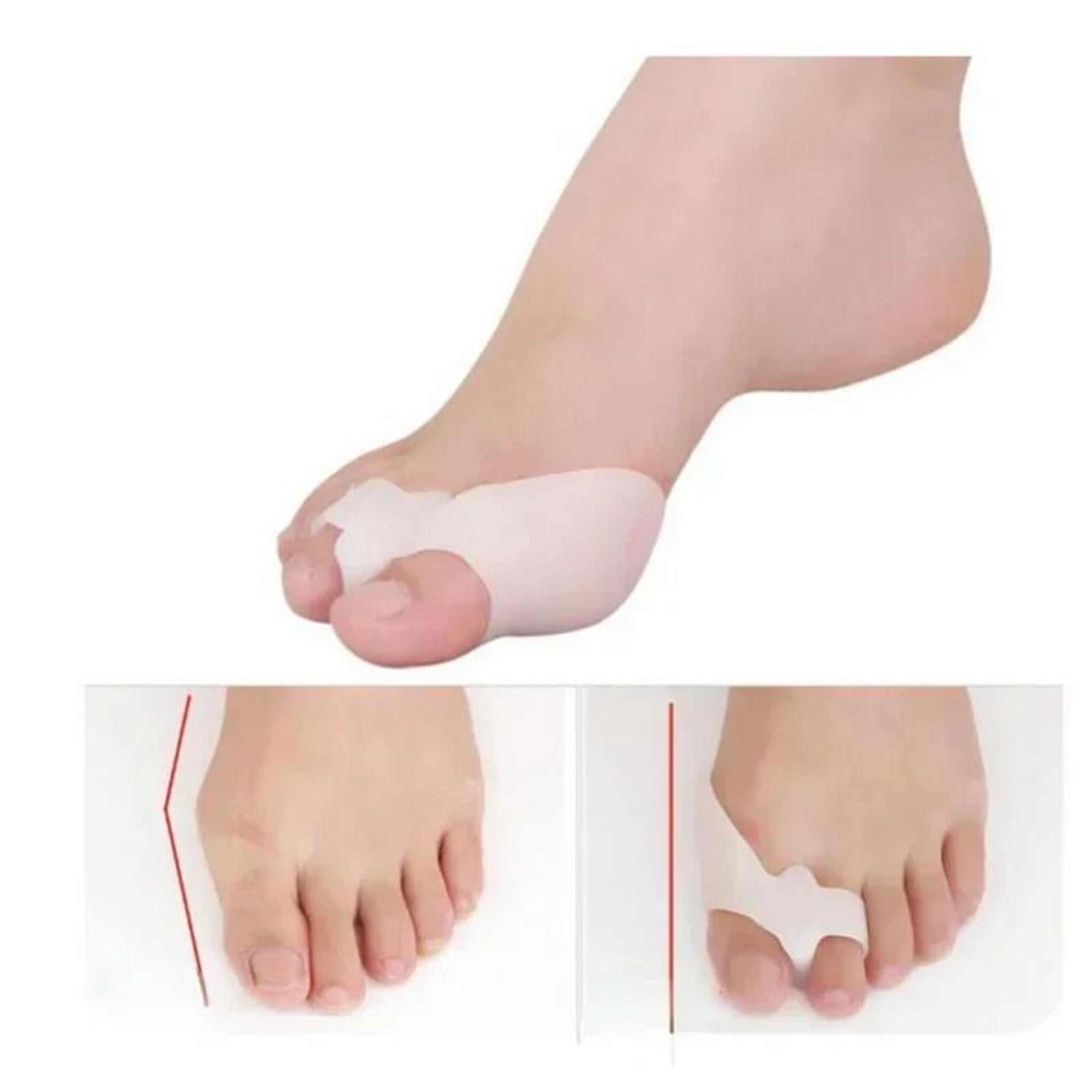 toe care silicone foot separator set