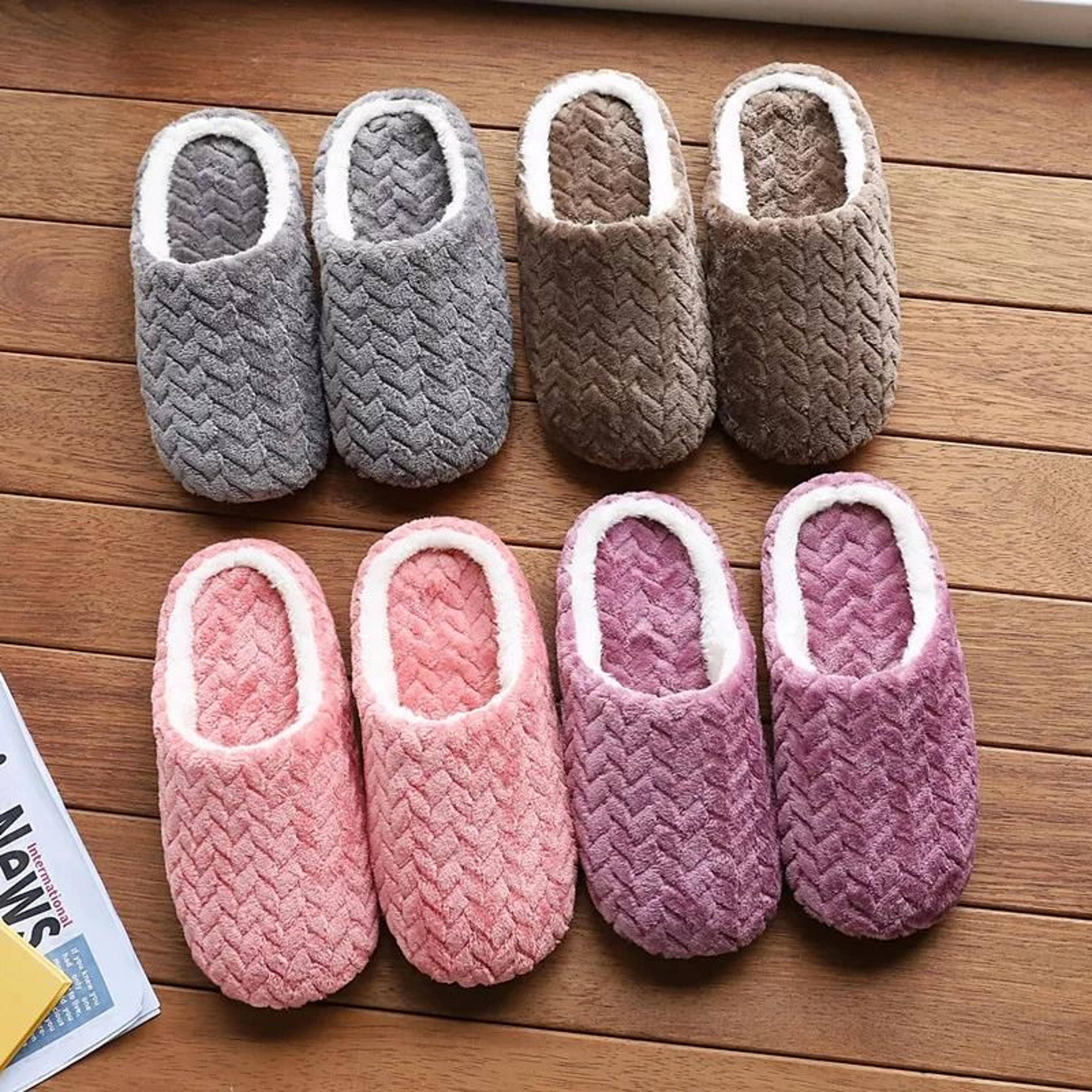 fluffy comfort indoor slippers