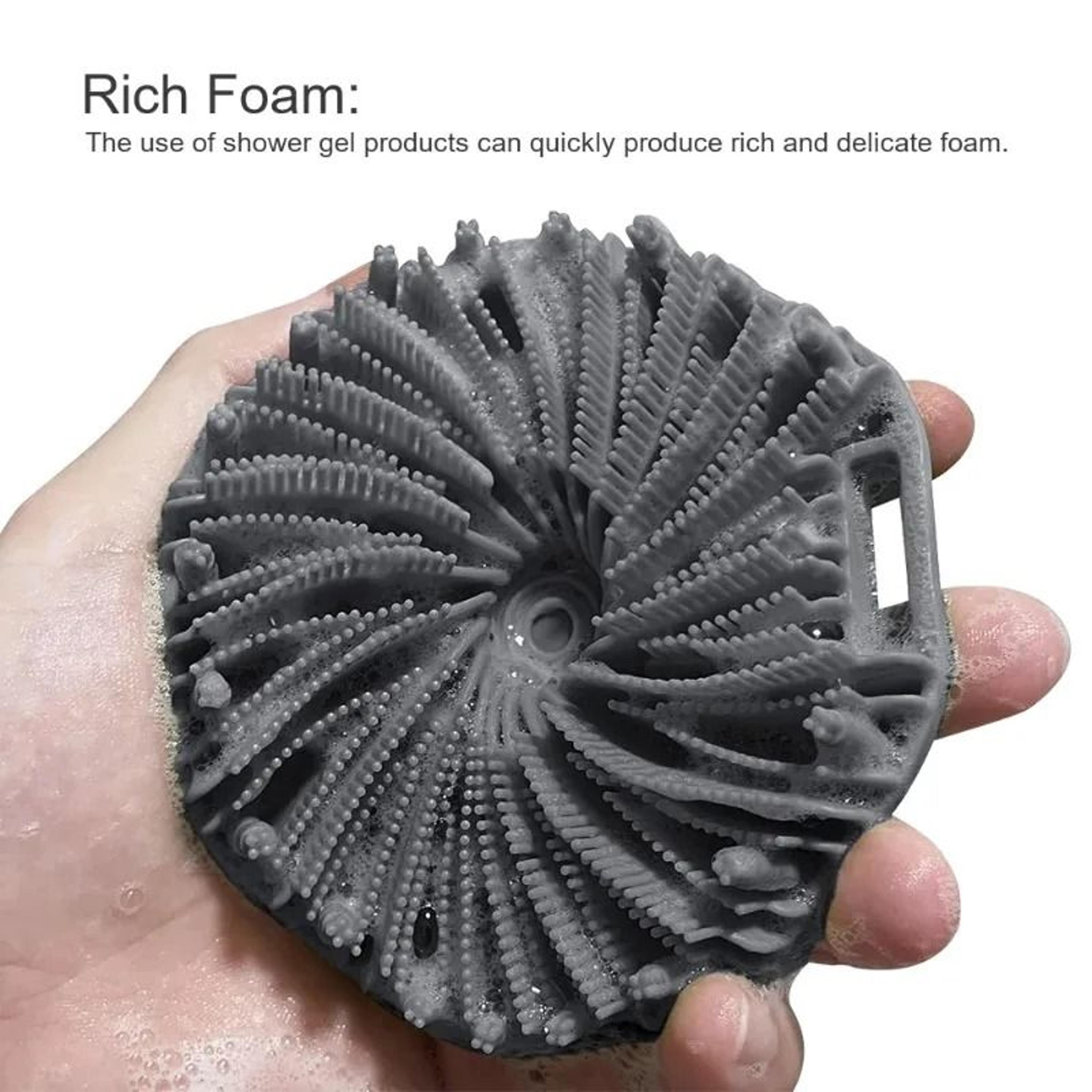 silicone exfoliating bath brush