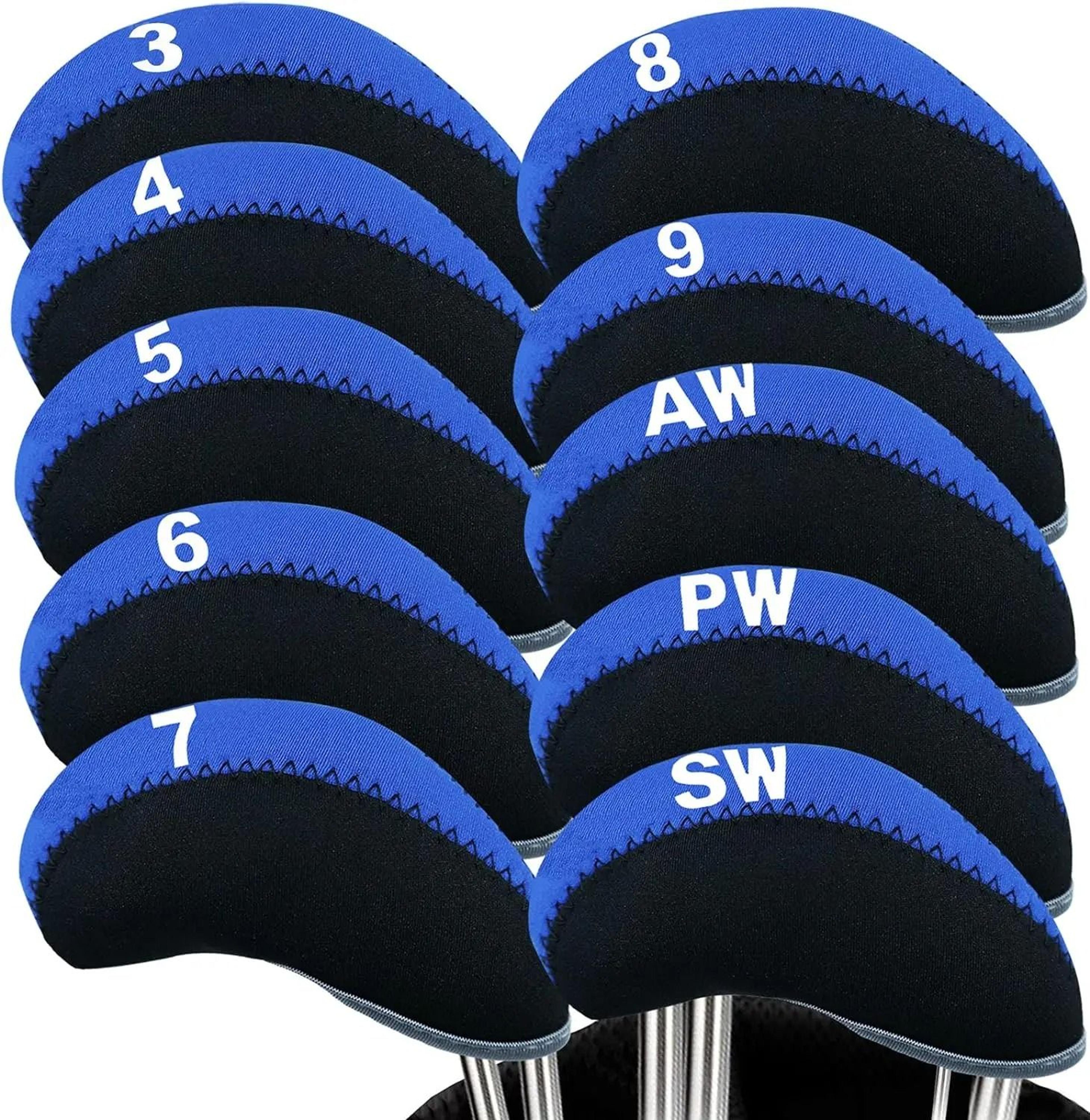 golf iron head covers 10 piece set