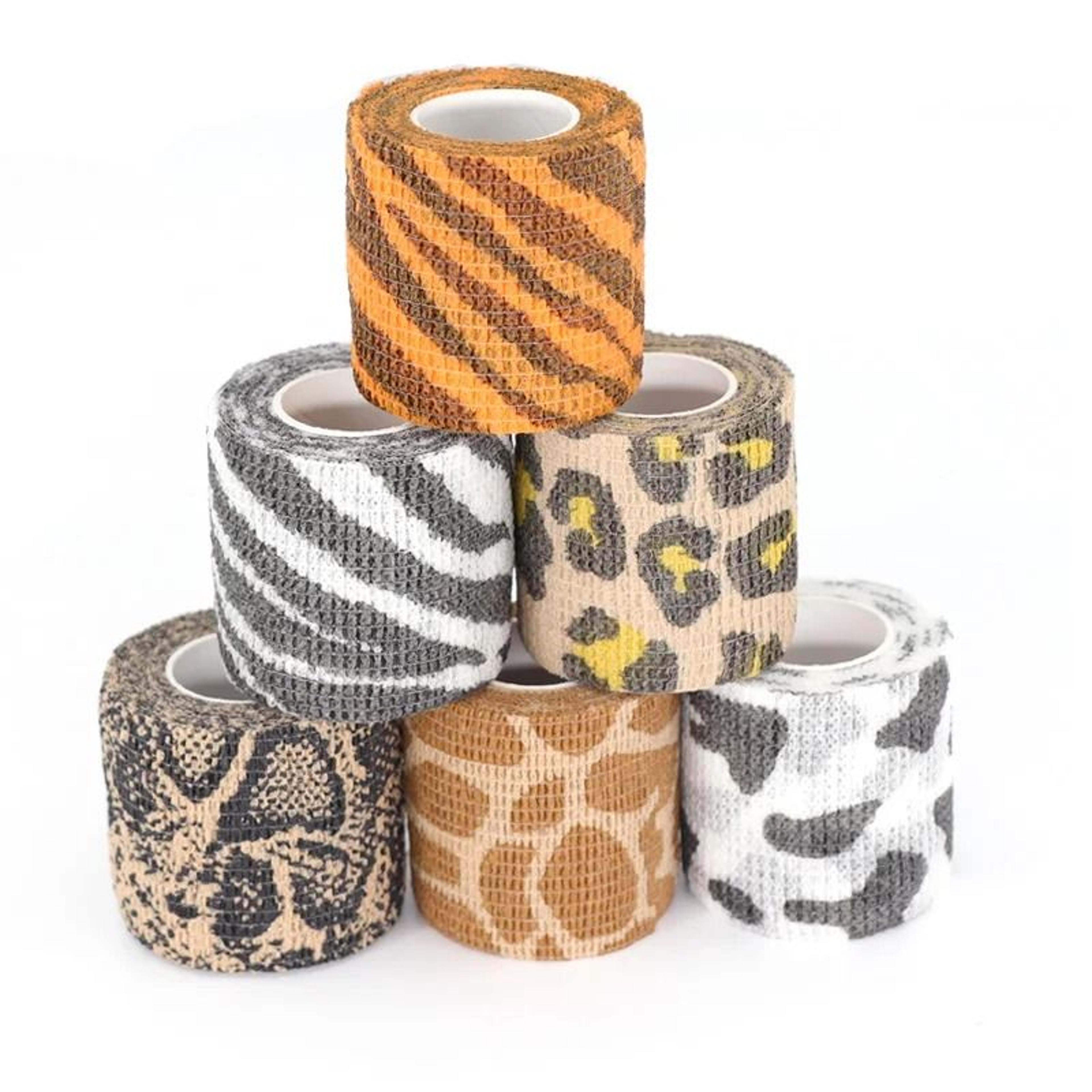 animal print self adhesive elastic bandage wrap
