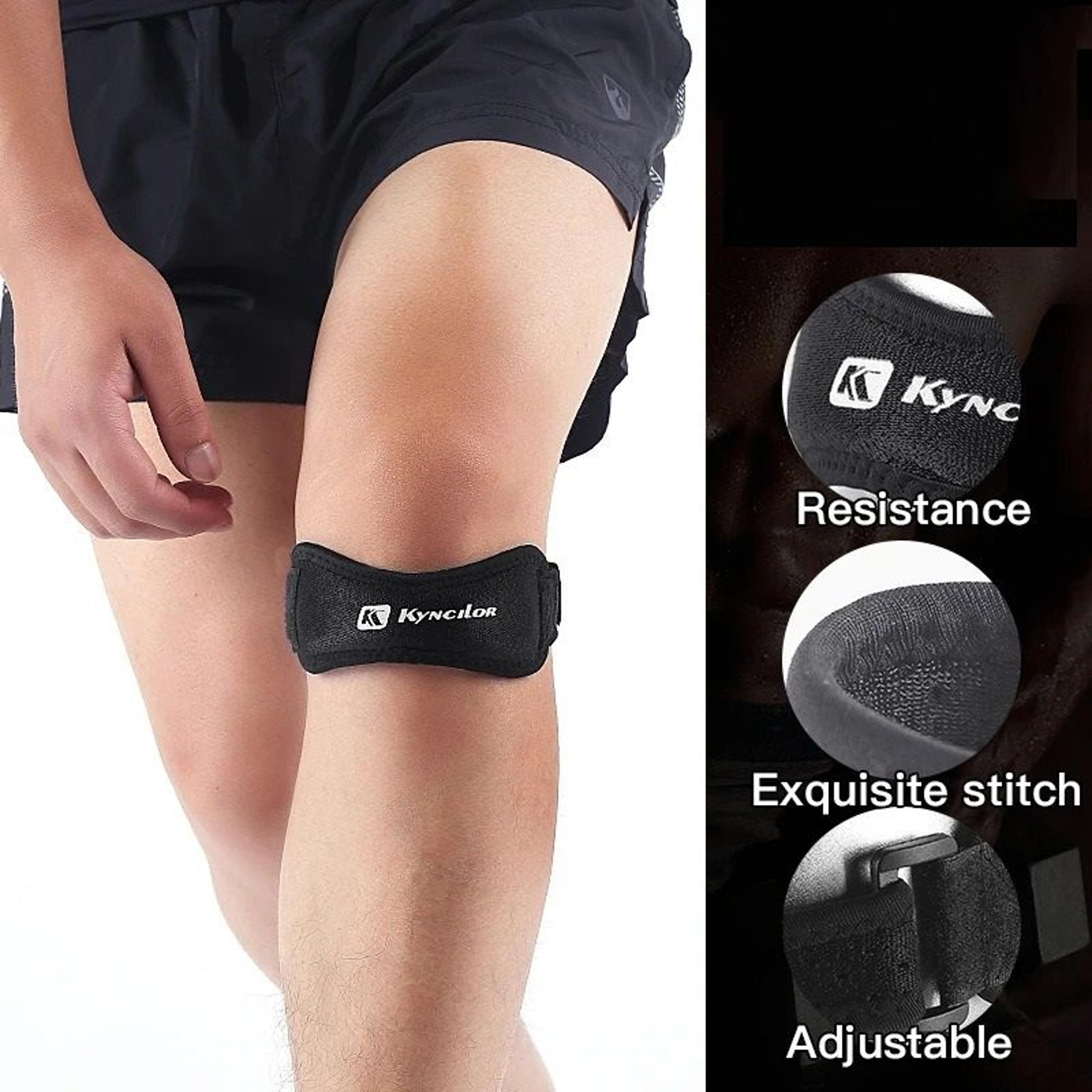adjustable knee support strap for patella and tendon relief