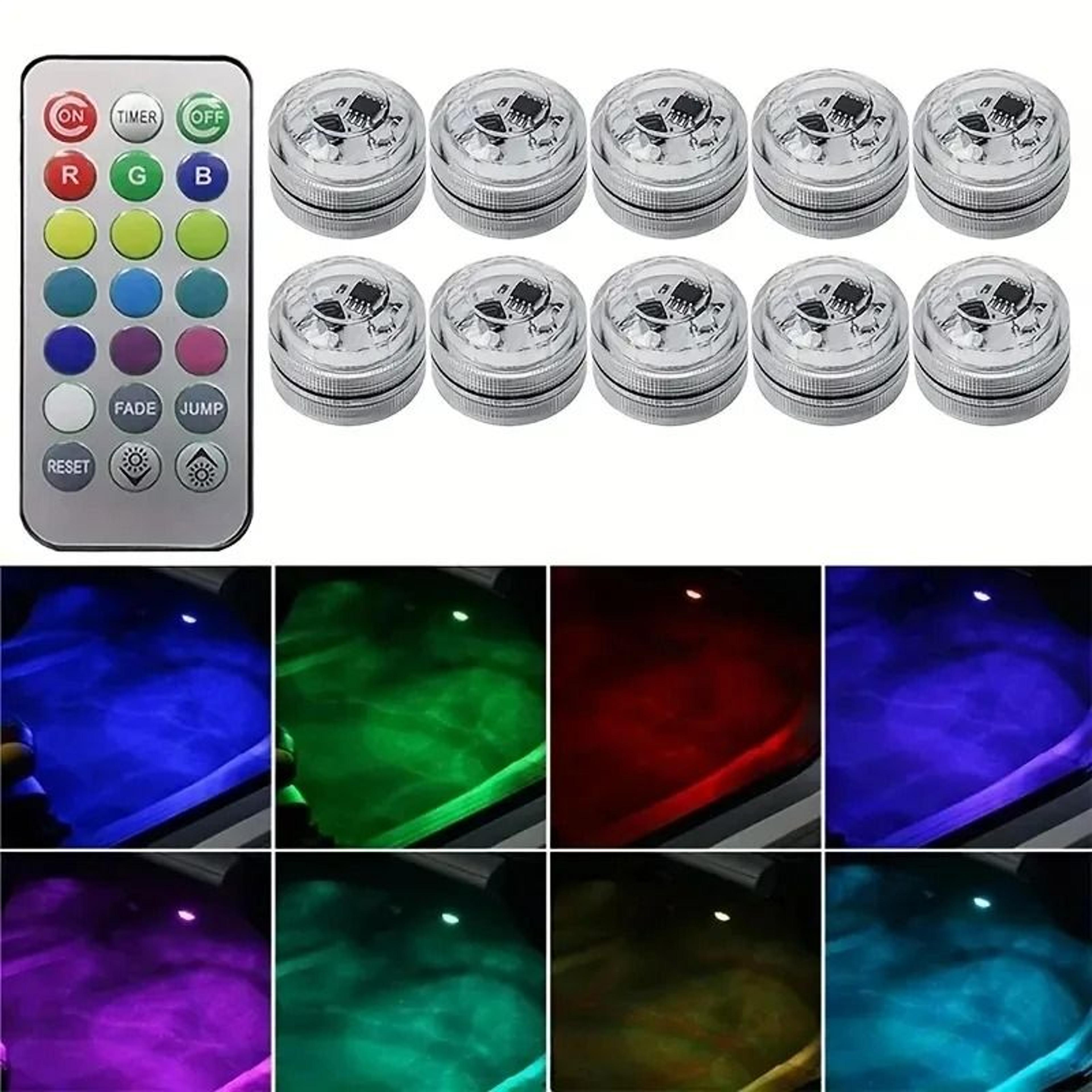 wireless led car interior ambient light with remote control