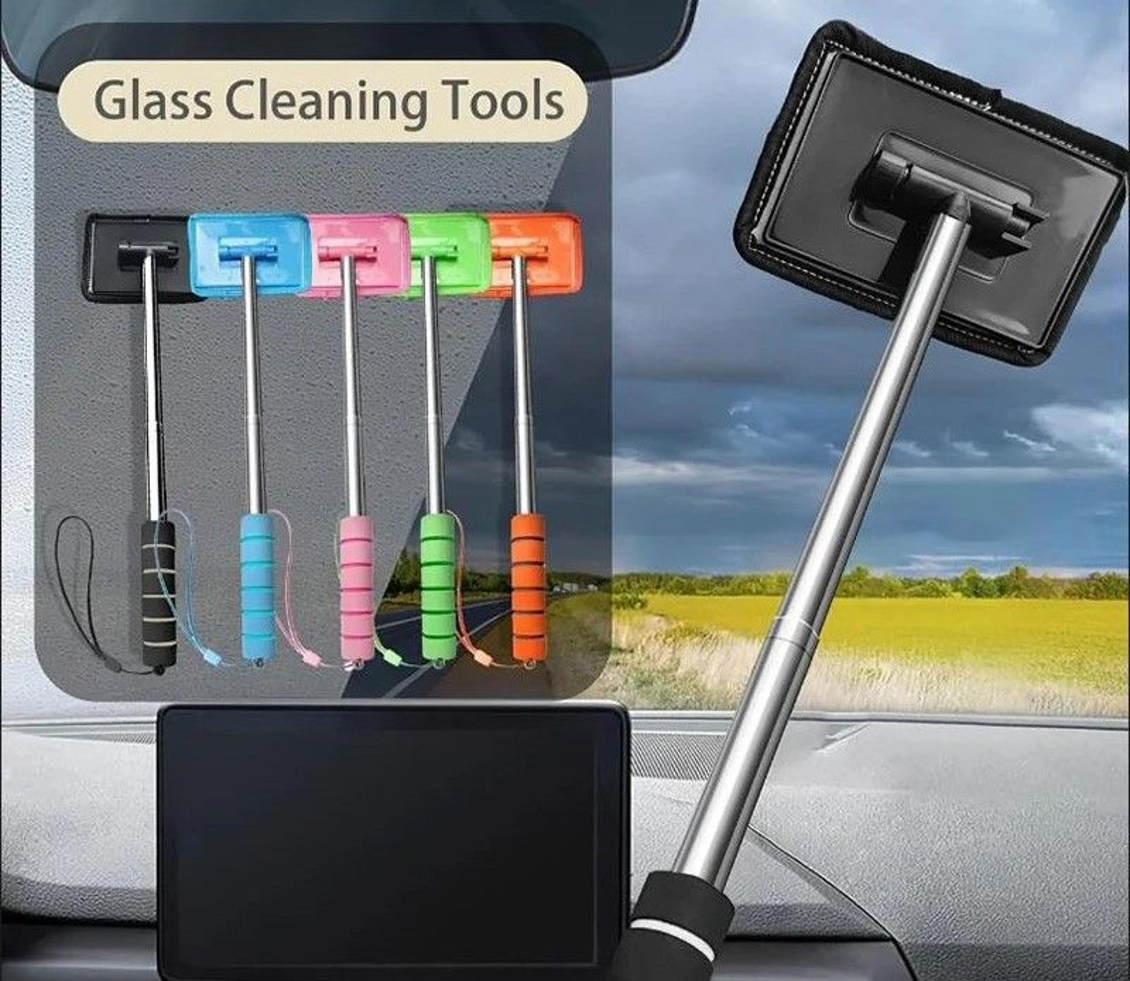 telescopic windshield cleaning tool for car glass and windows
