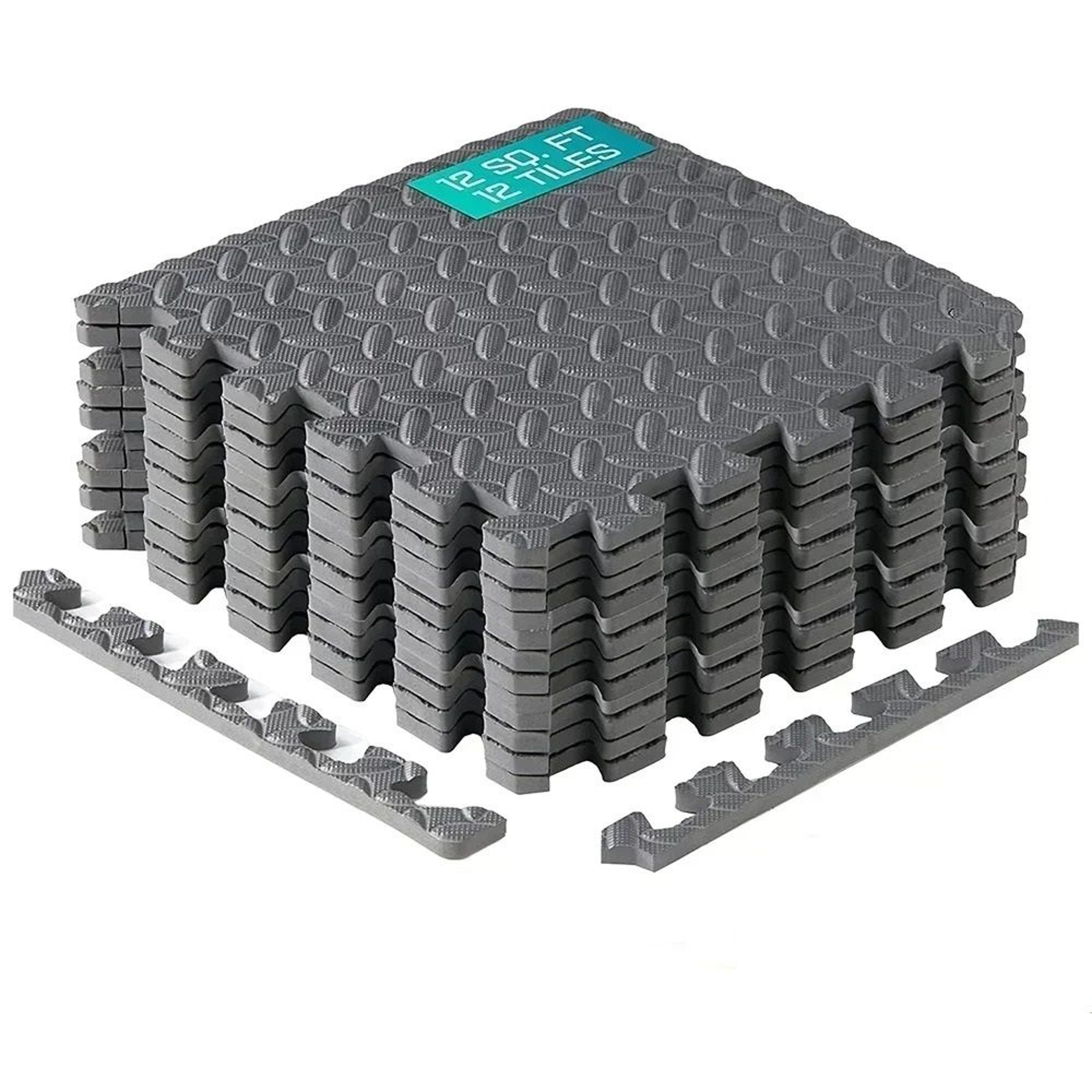 interlocking eva puzzle fitness mat tiles for home gym and kids play area
