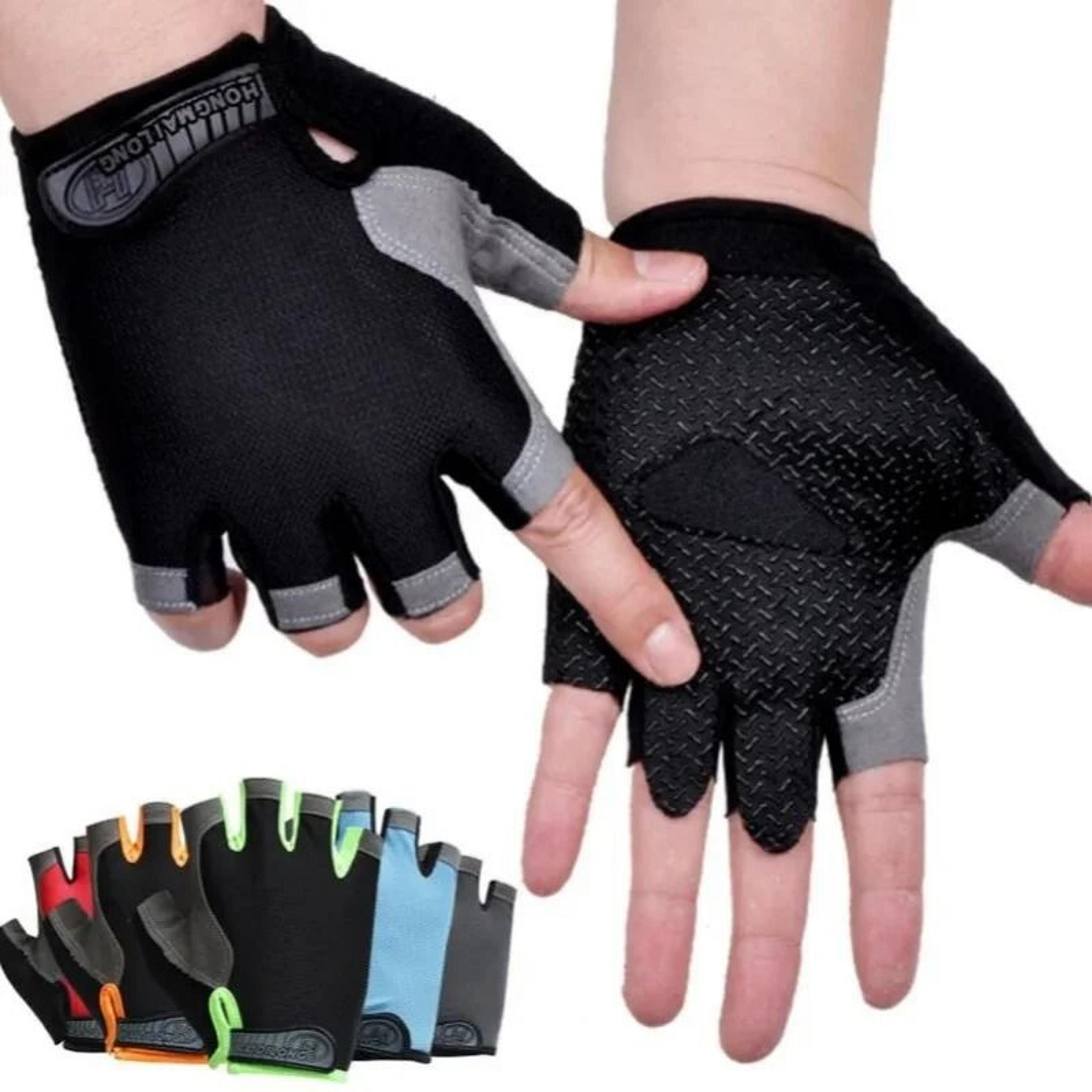 breathable fingerless gym gloves for training lifting and cycling