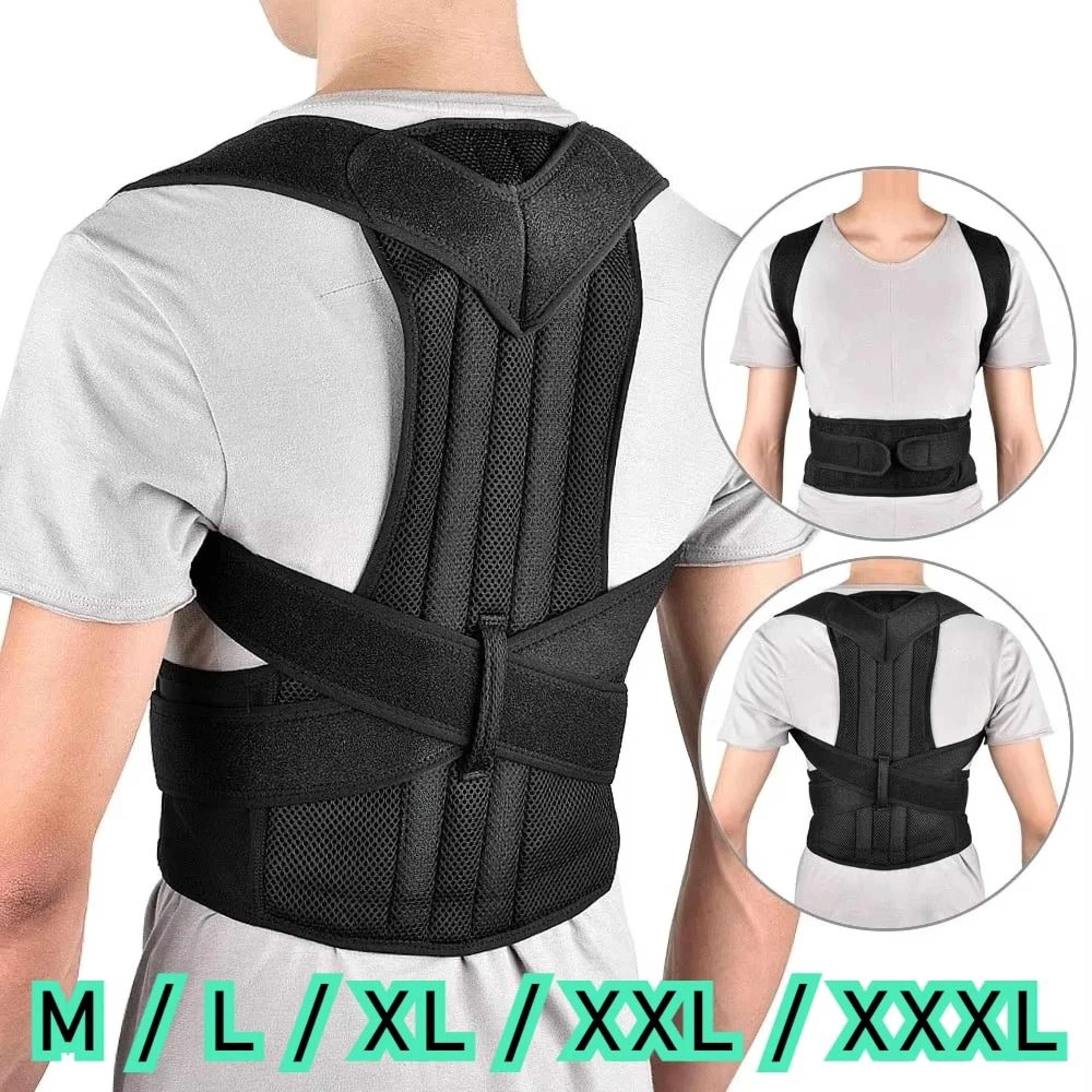 adjustable back posture corrector vest with lumbar and shoulder support