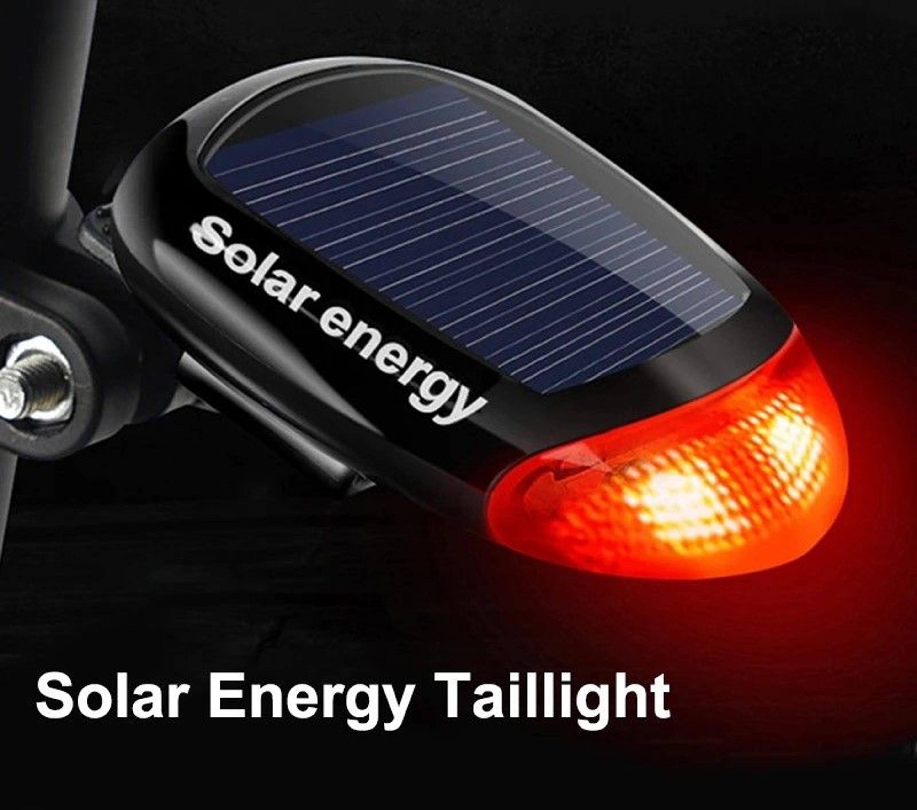 keep your bike visible and safe in low light with this solar powered bicycle rear tail light designed for night riding a