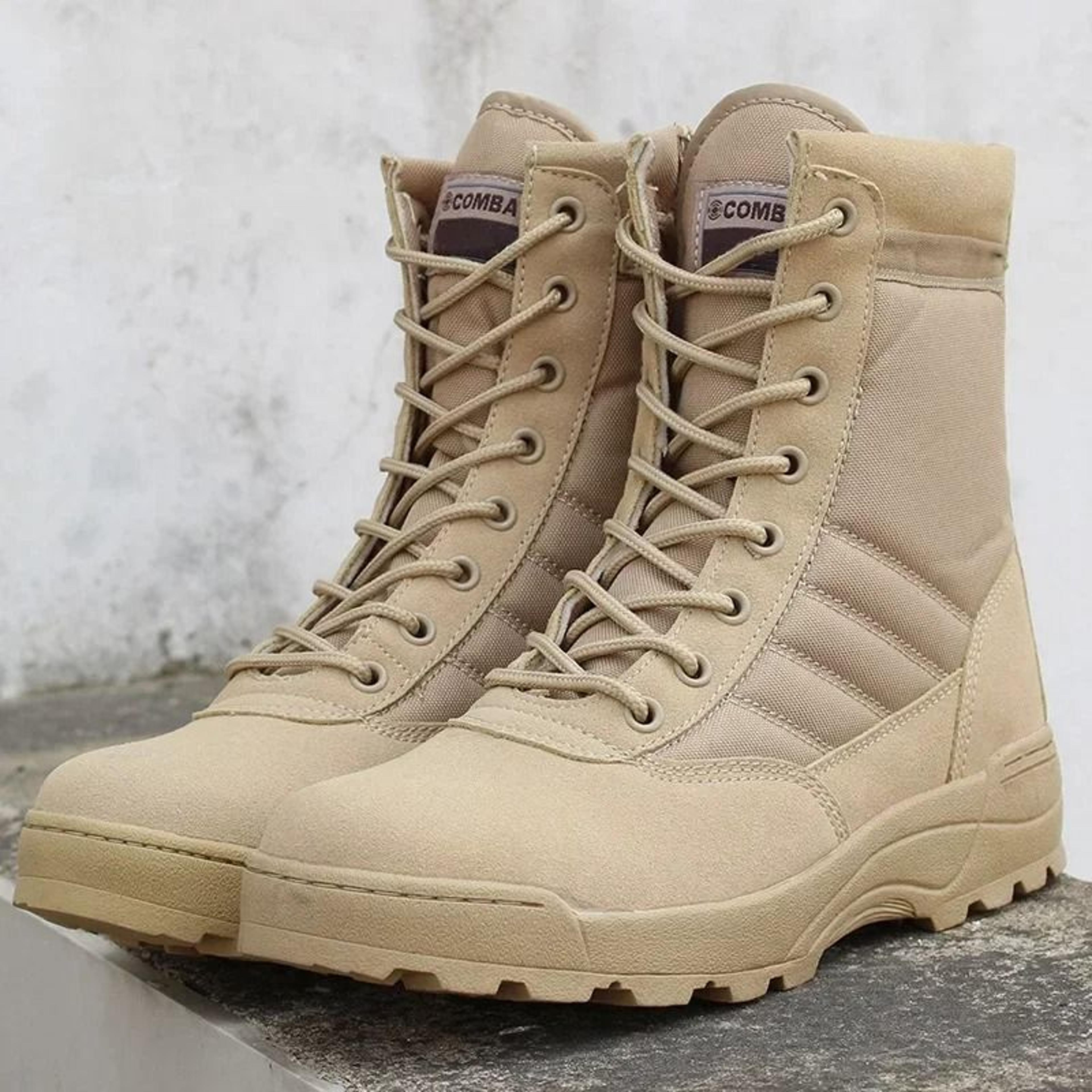 tactical military boots men desert combat outdoor hiking ankle shoes