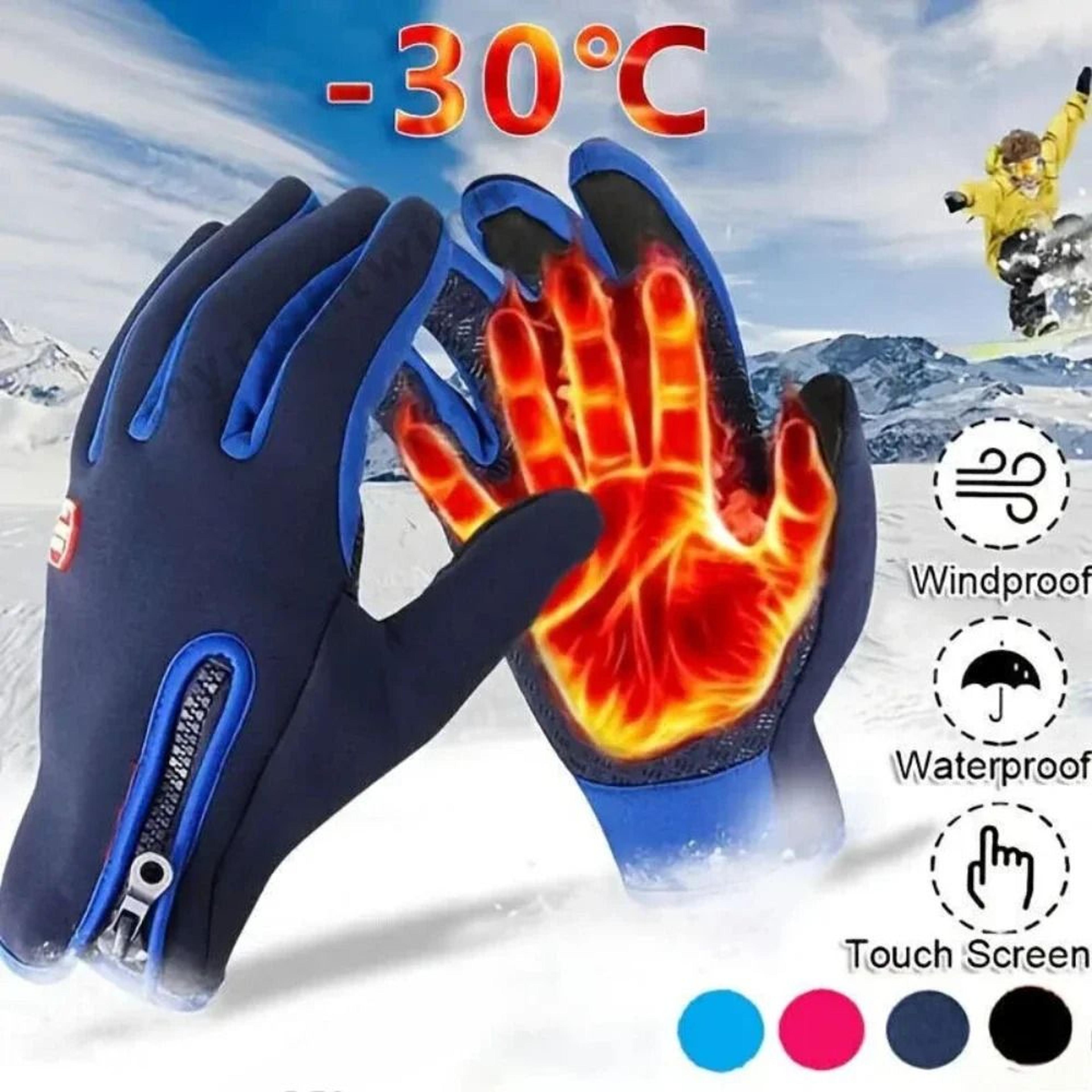 winter touch screen windproof thermal gloves for cold weather outdoor cycling and sports