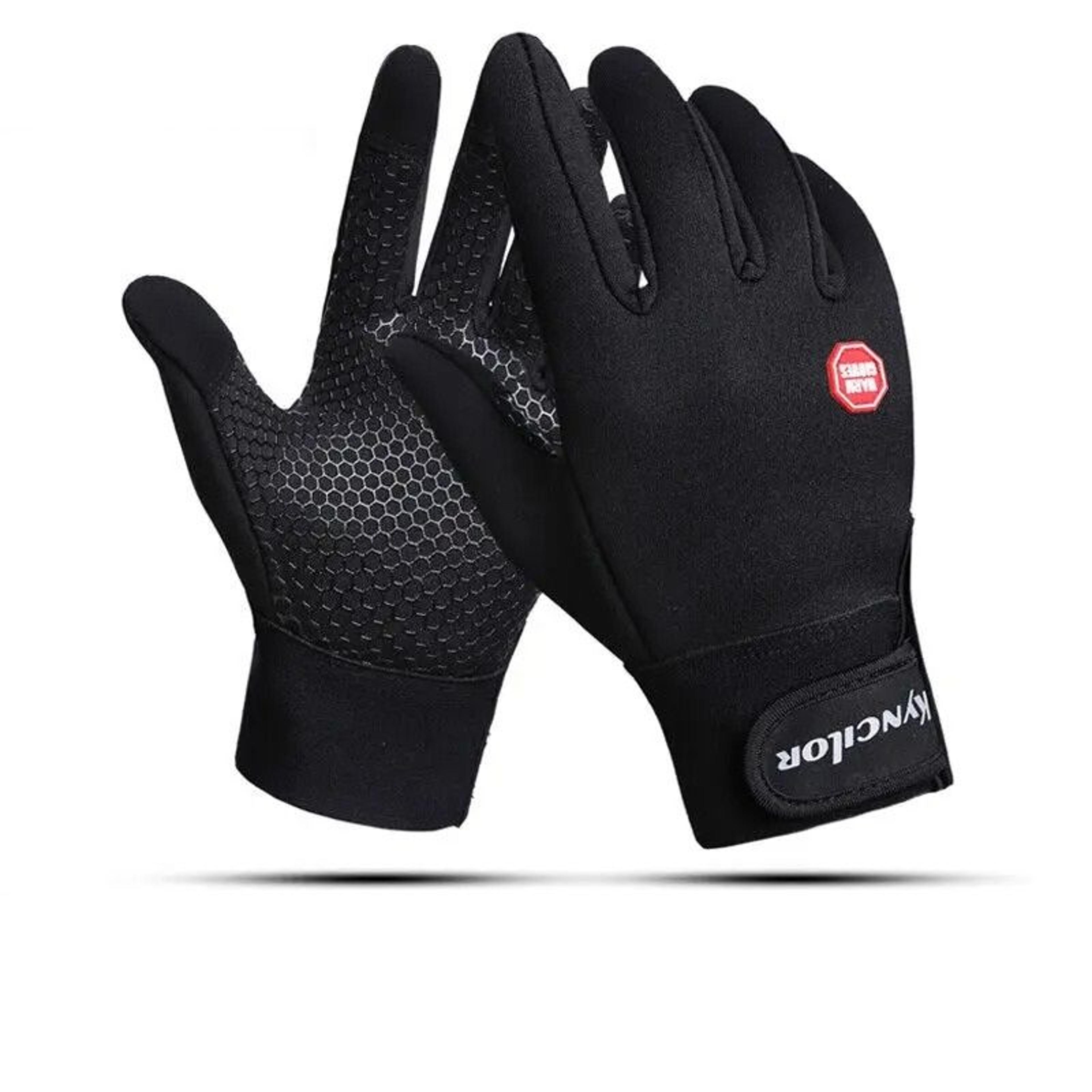 winter waterproof thermal ski gloves with touchscreen fingers for running driving and cycling