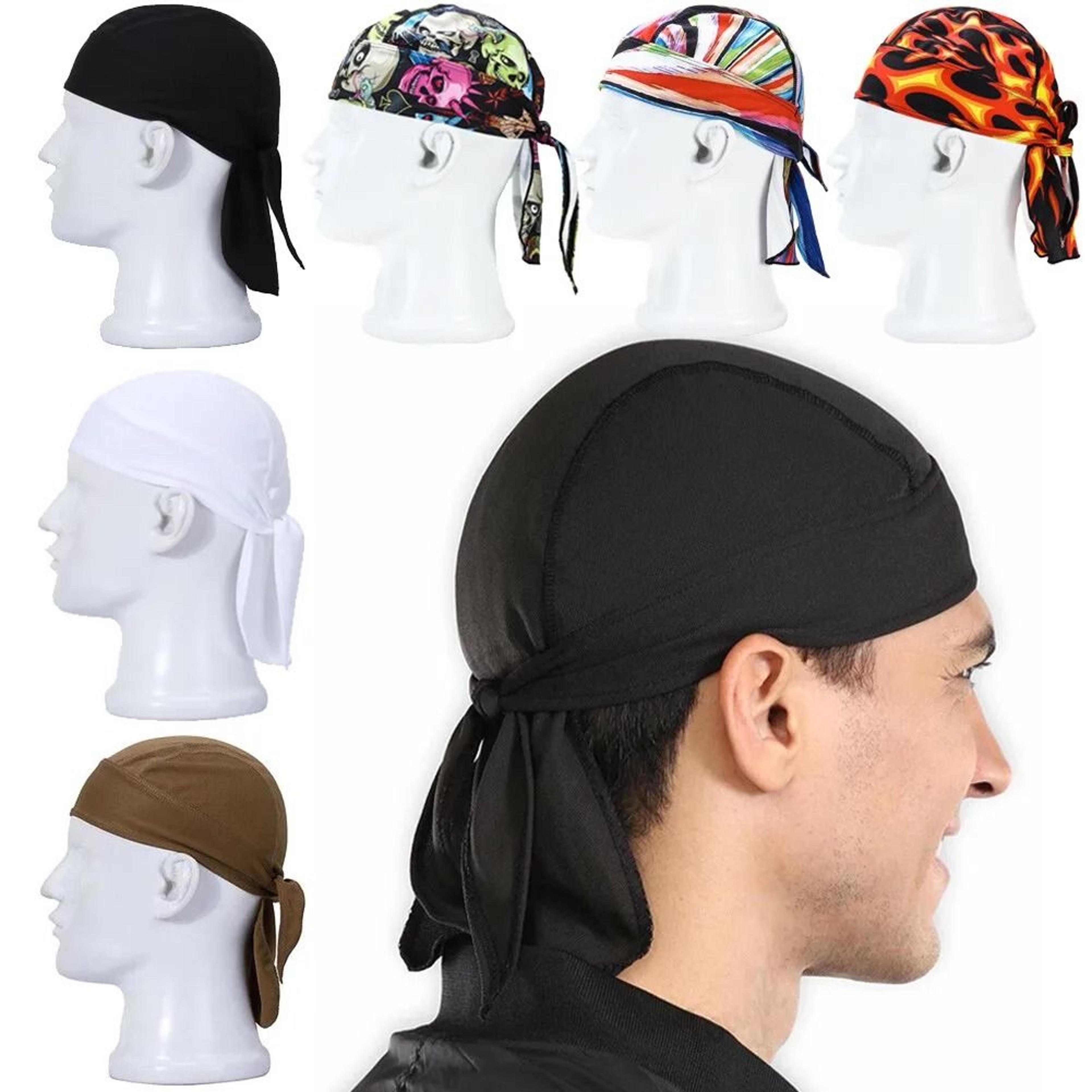 men cooling head wrap and quick dry cycling beanie skull cap for motorcycle riding and outdoor pirate hat style
