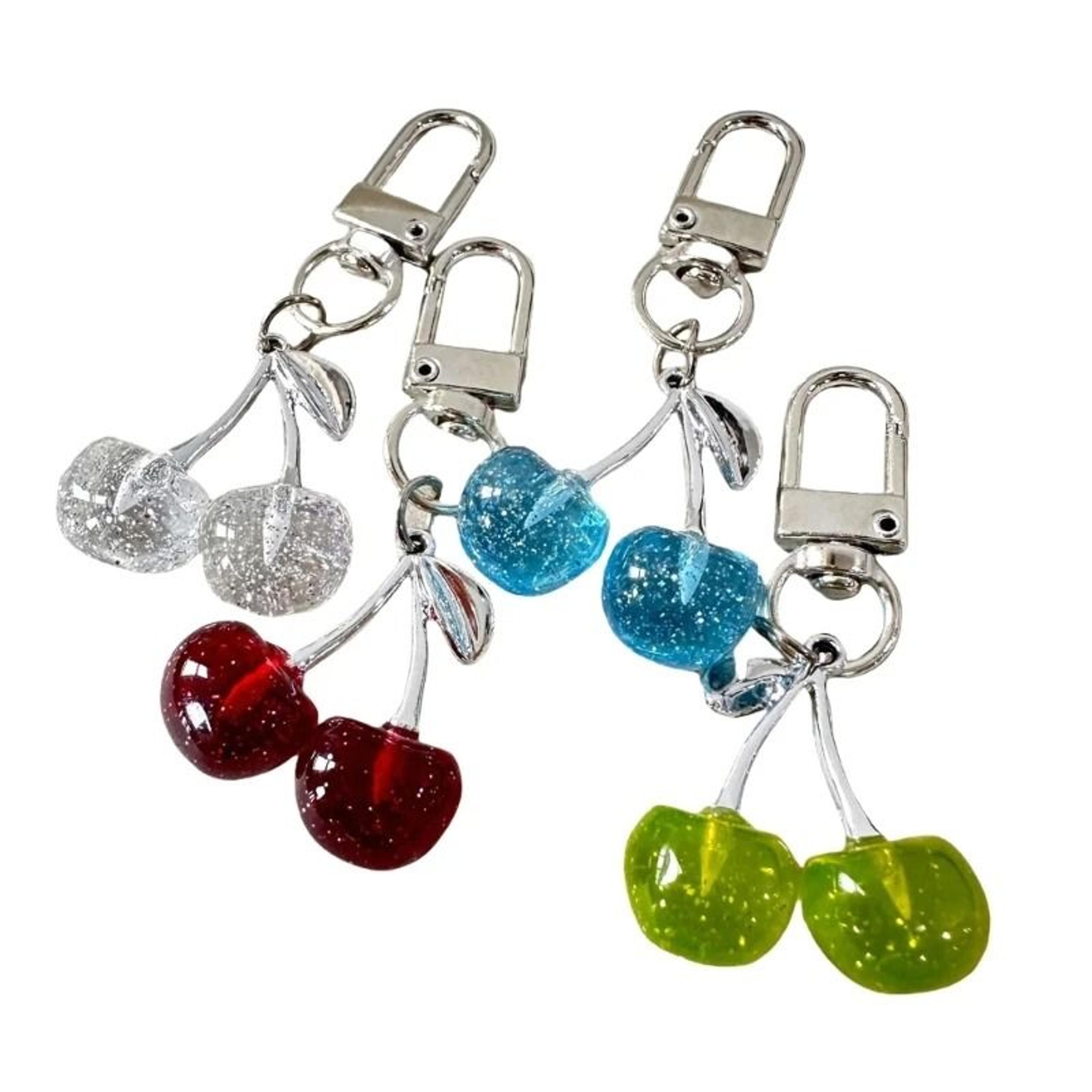 cherry keychain charm accessory