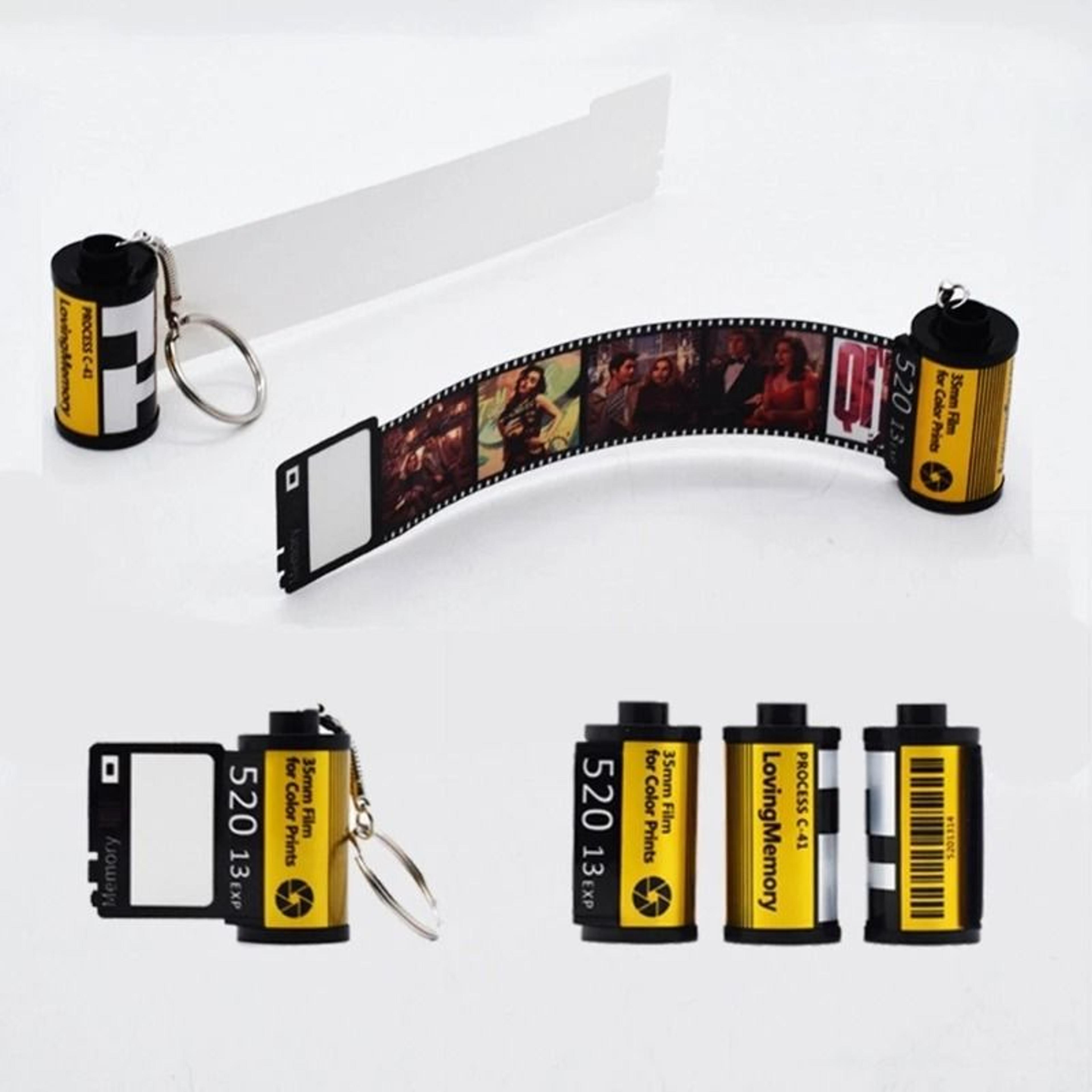 film roll photo keychain accessory