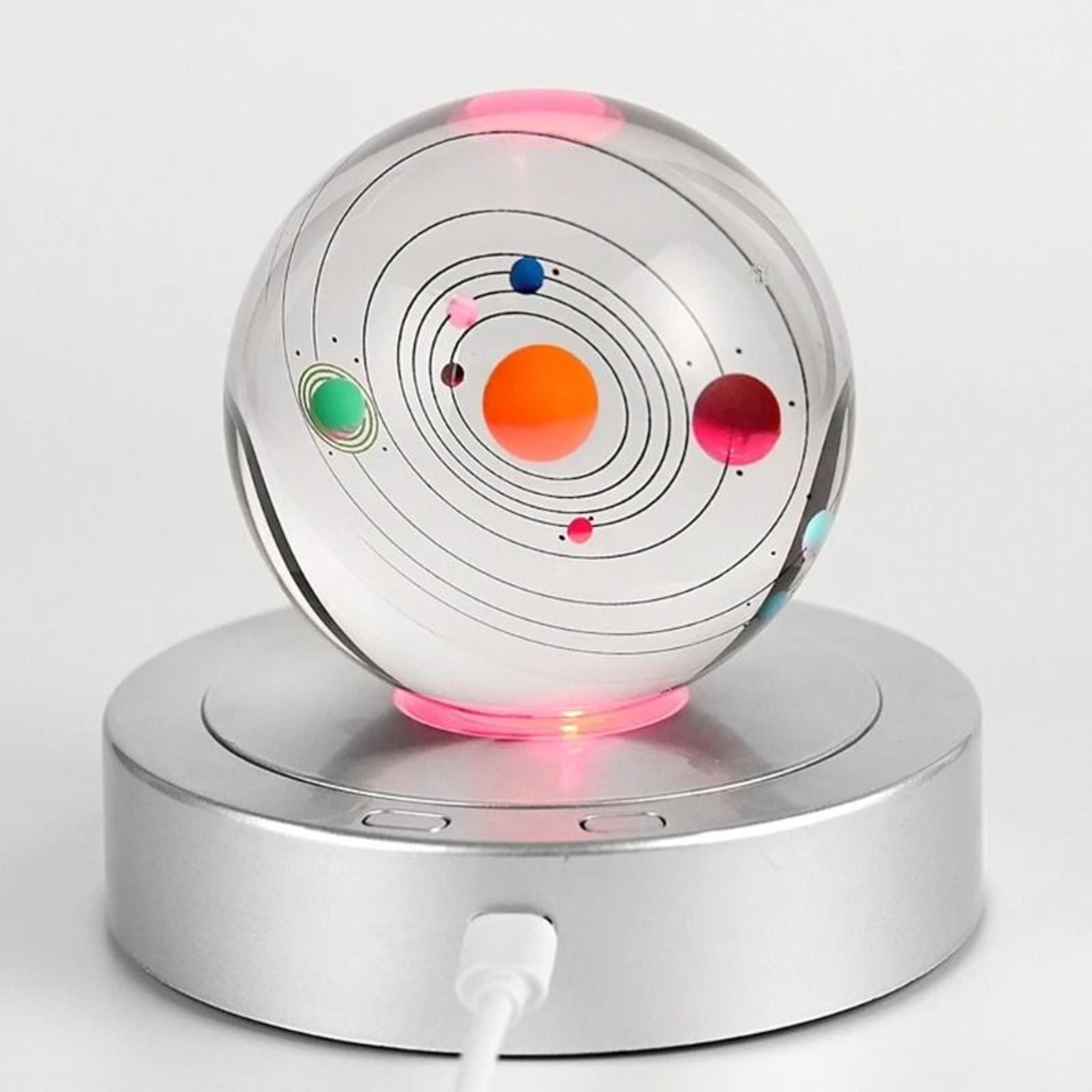 rotating led display stand for decor
