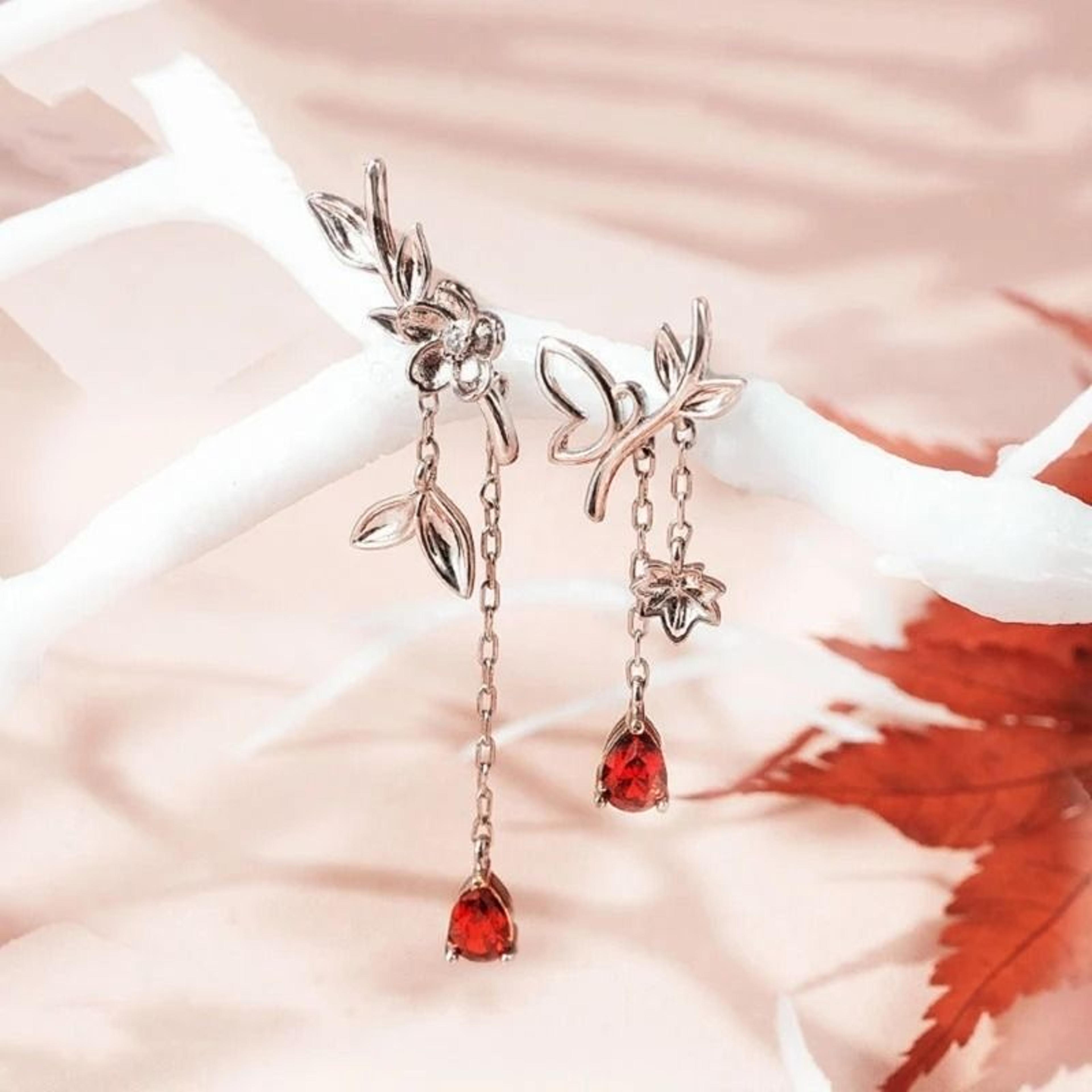 elegant bead drop earrings