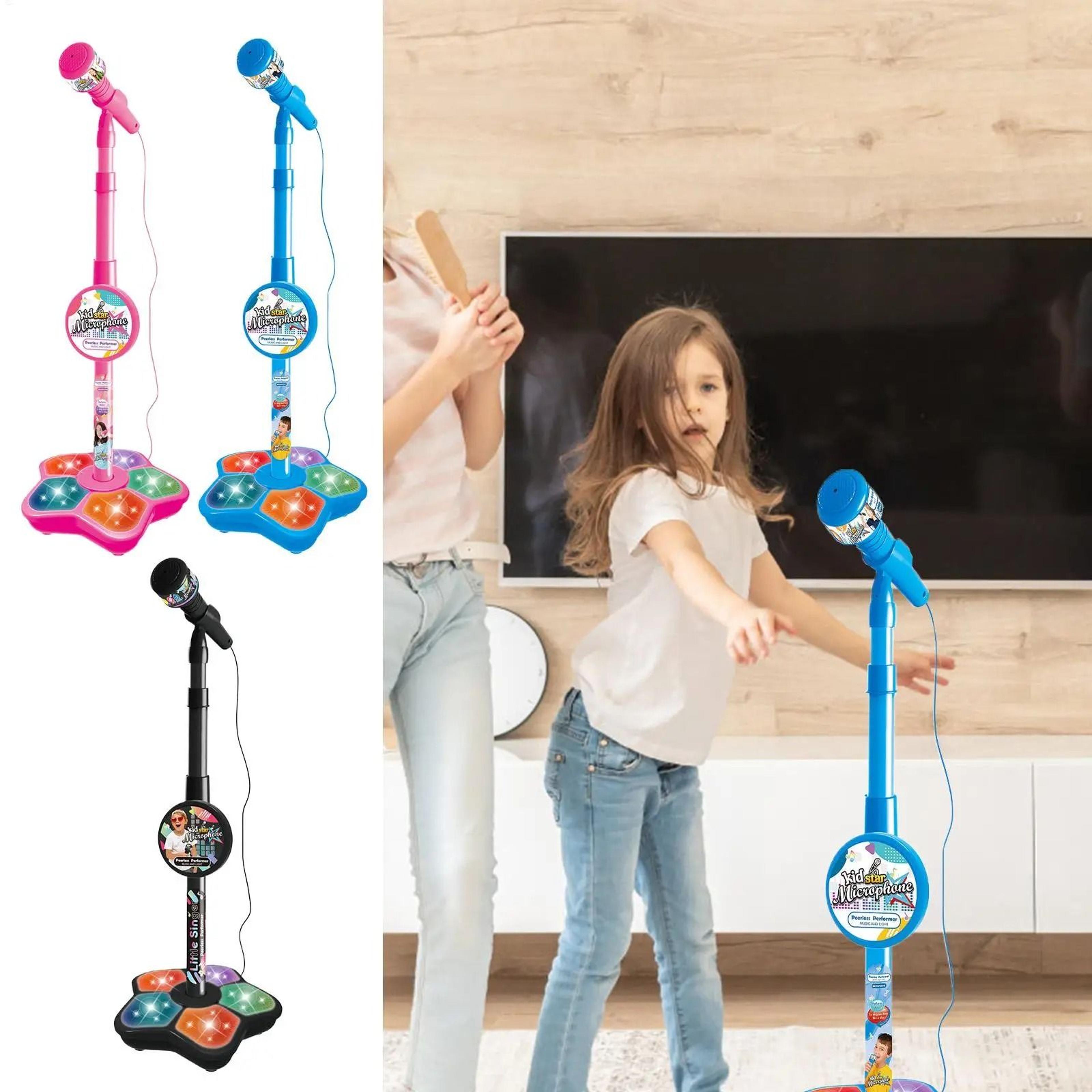 kids singing microphone with stand