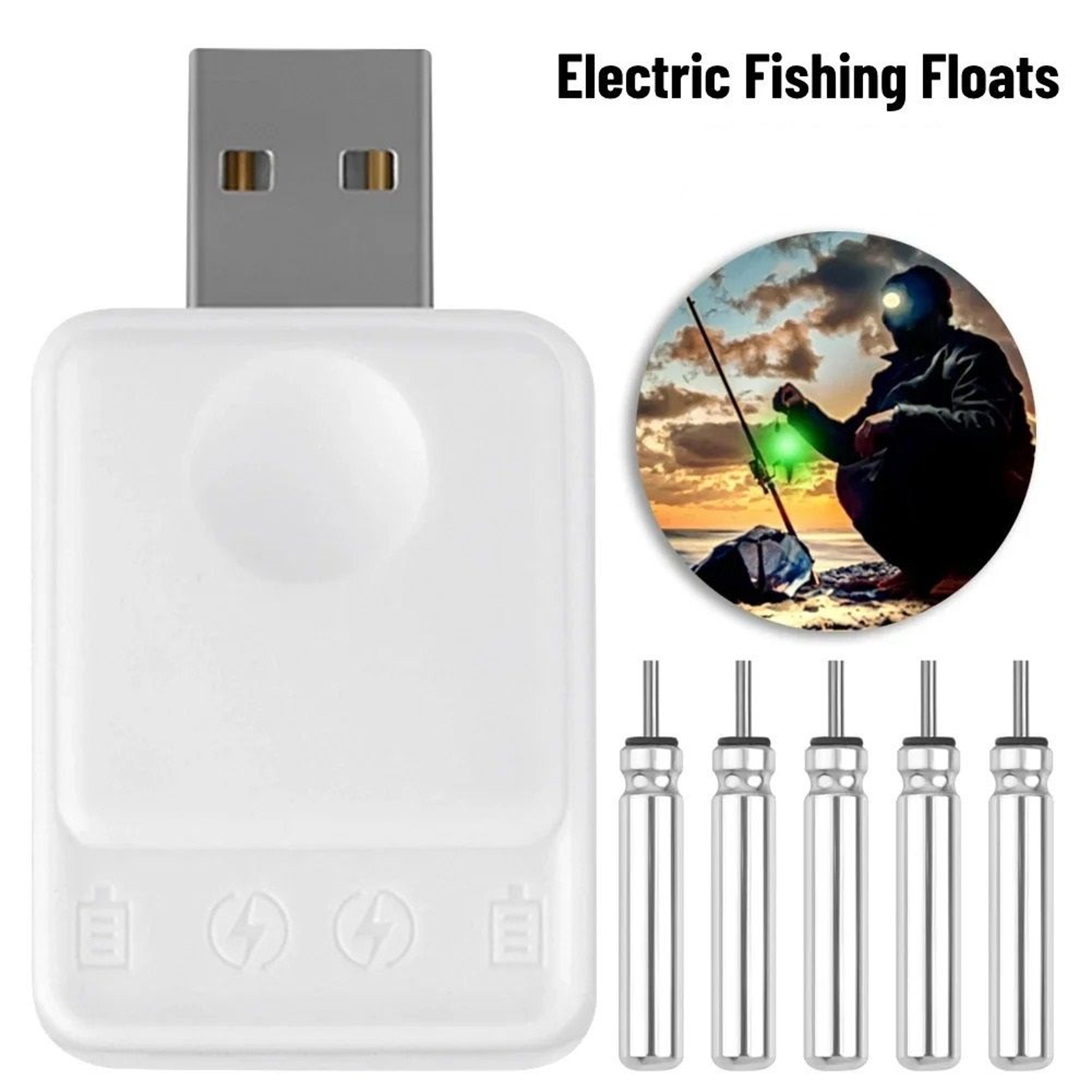 portable led fishing float with usb charging and battery charger